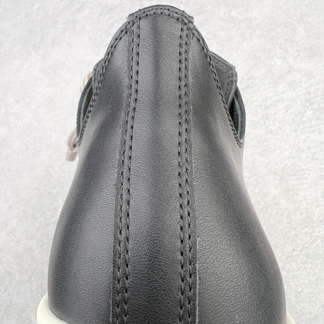 RICK OWENS DRKSHDW RO 圆头 低筒  板鞋 休闲鞋 波鞋 男鞋 女鞋  牛皮五孔 黑白 RU02E1893LCOW2-911
