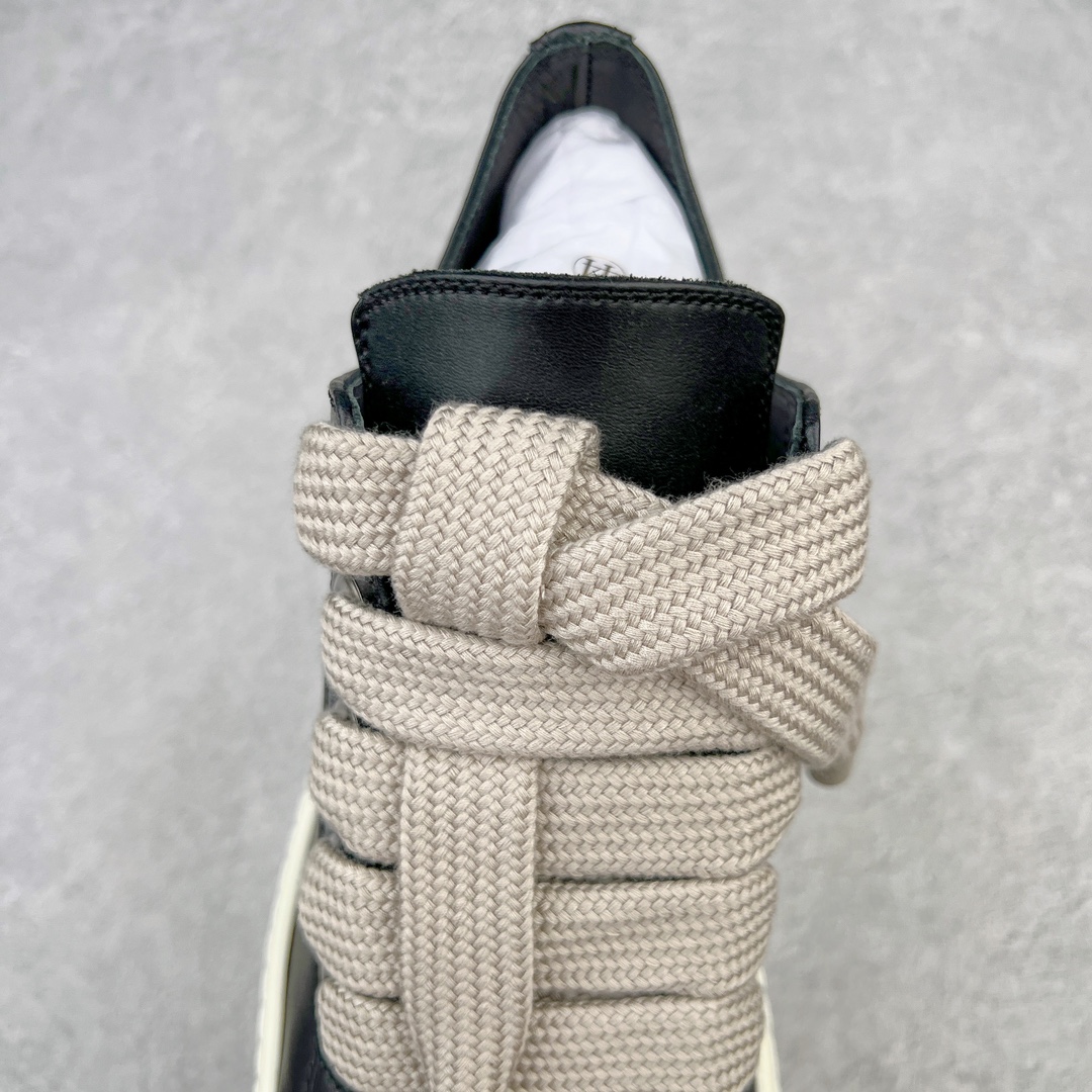 RICK OWENS DRKSHDW RO 圆头 低筒  板鞋 休闲鞋 波鞋 男鞋 女鞋  牛皮五孔 黑白 RU02E1893LCOW2-911