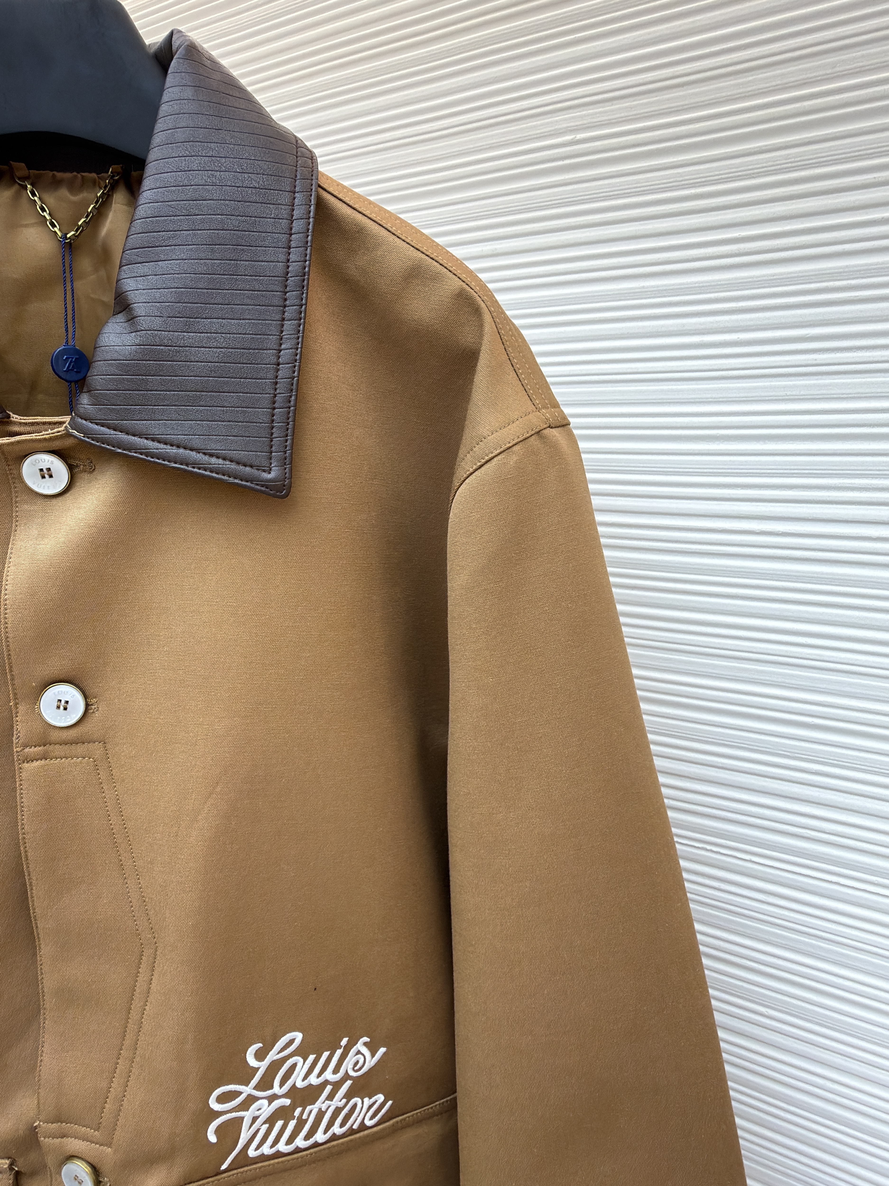 LOUIS VUITTON LV NIGO 路易威登   锦鲤 提花翻领夹克  长袖 外套 棕色C0 1AIMQN