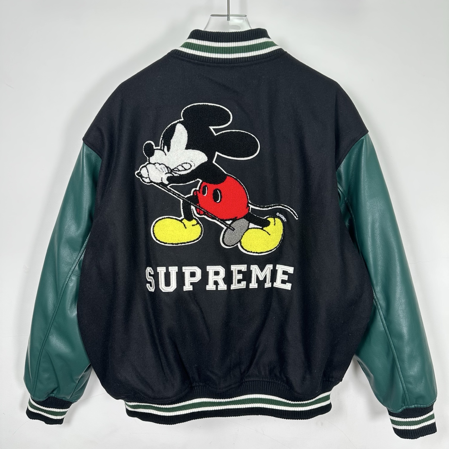 SupremeNUMBER(N)INE 米老鼠 FW25 WEEK8 Varsity Jacket 背面 米奇图案 开合校队 男女同款C0 SUP-FW25-233