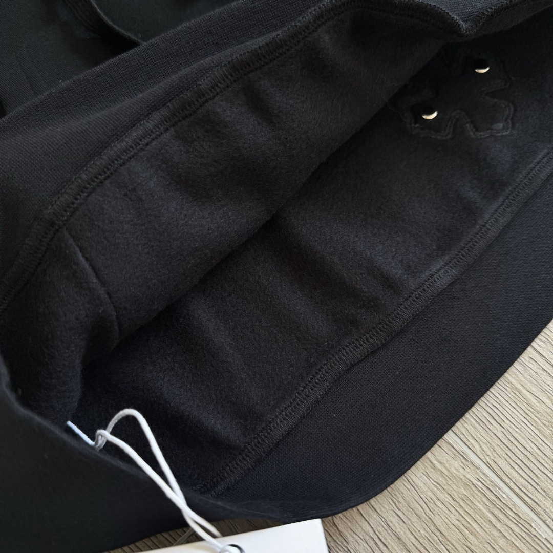 925纯银 Chrome Hearts Hoodie 克罗心 梵文 马蹄 连帽 卫衣 套头 外套  小羊皮荧光绿B0 