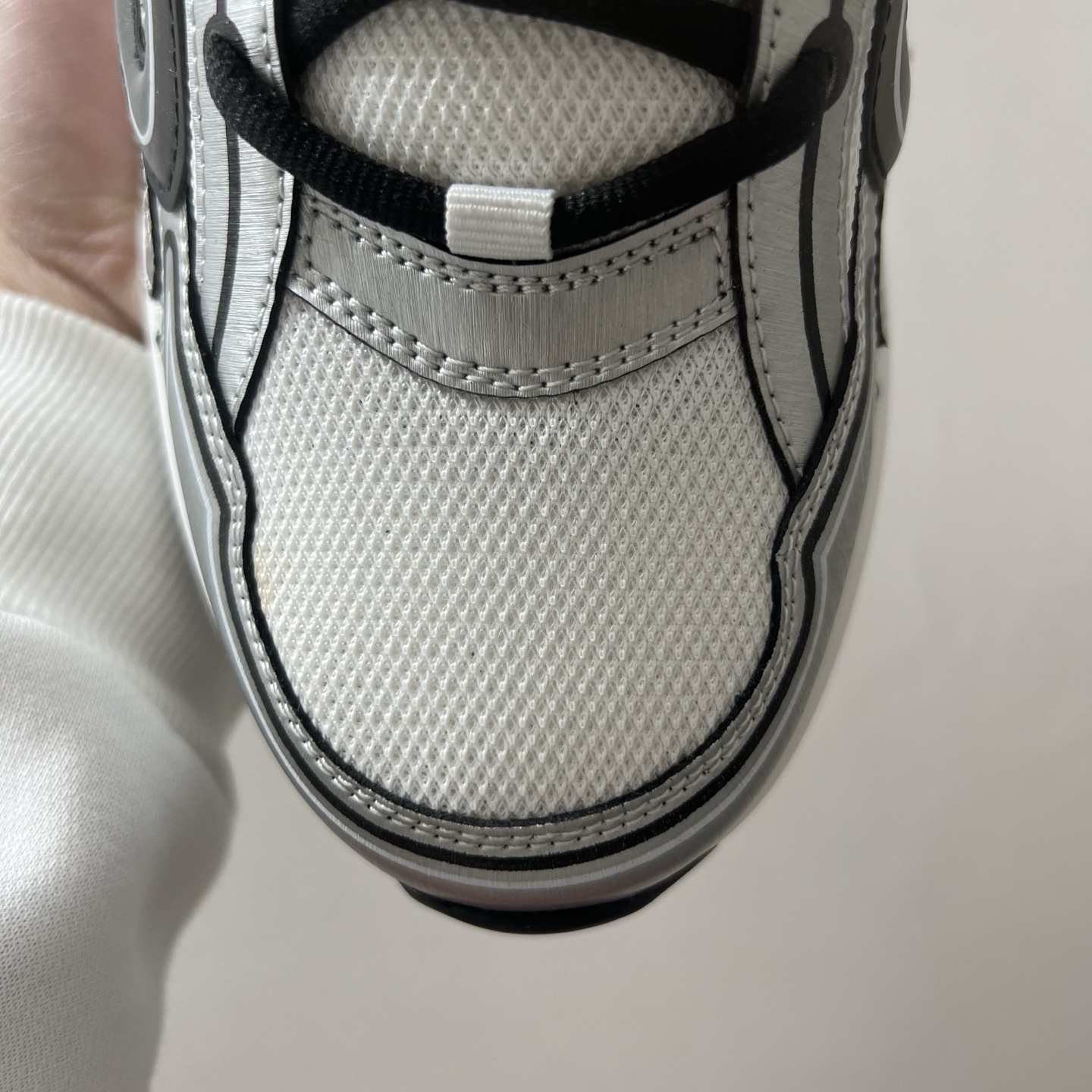 天花板 Dior 迪奥 B30 网眼织物  低筒 休闲鞋 运动鞋 板鞋 男鞋 女鞋 银黑 3SN279ZYG-H869