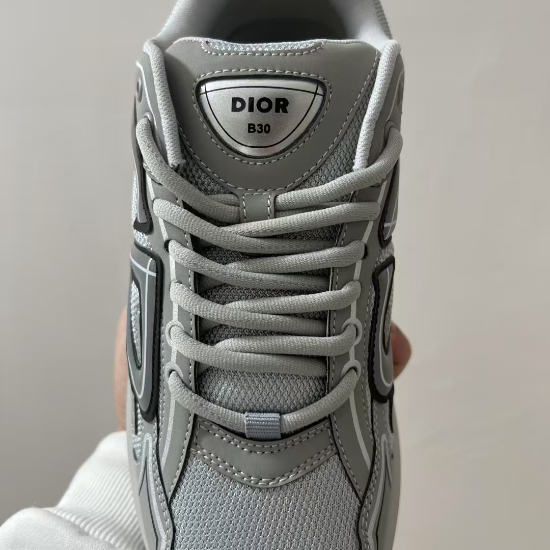 佛山顶规 Dior 迪奥 B30 网眼织物  低筒 休闲鞋 运动鞋 板鞋 男鞋 女鞋C5 灰色 3SN279ZRD-H868