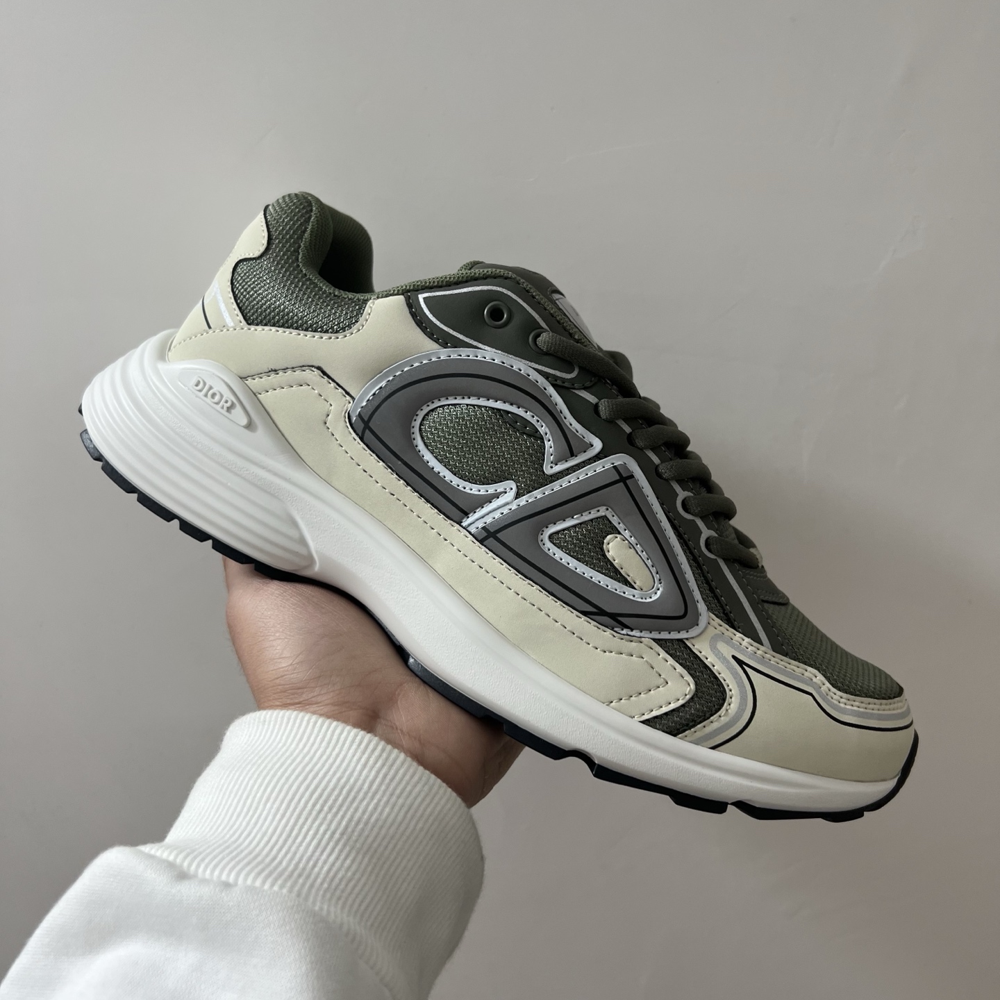 佛山顶规 Dior 迪奥 B30 网眼织物  低筒 休闲鞋 运动鞋 板鞋 男鞋 女鞋C5 橄榄绿 3SN279ZLY-H661
