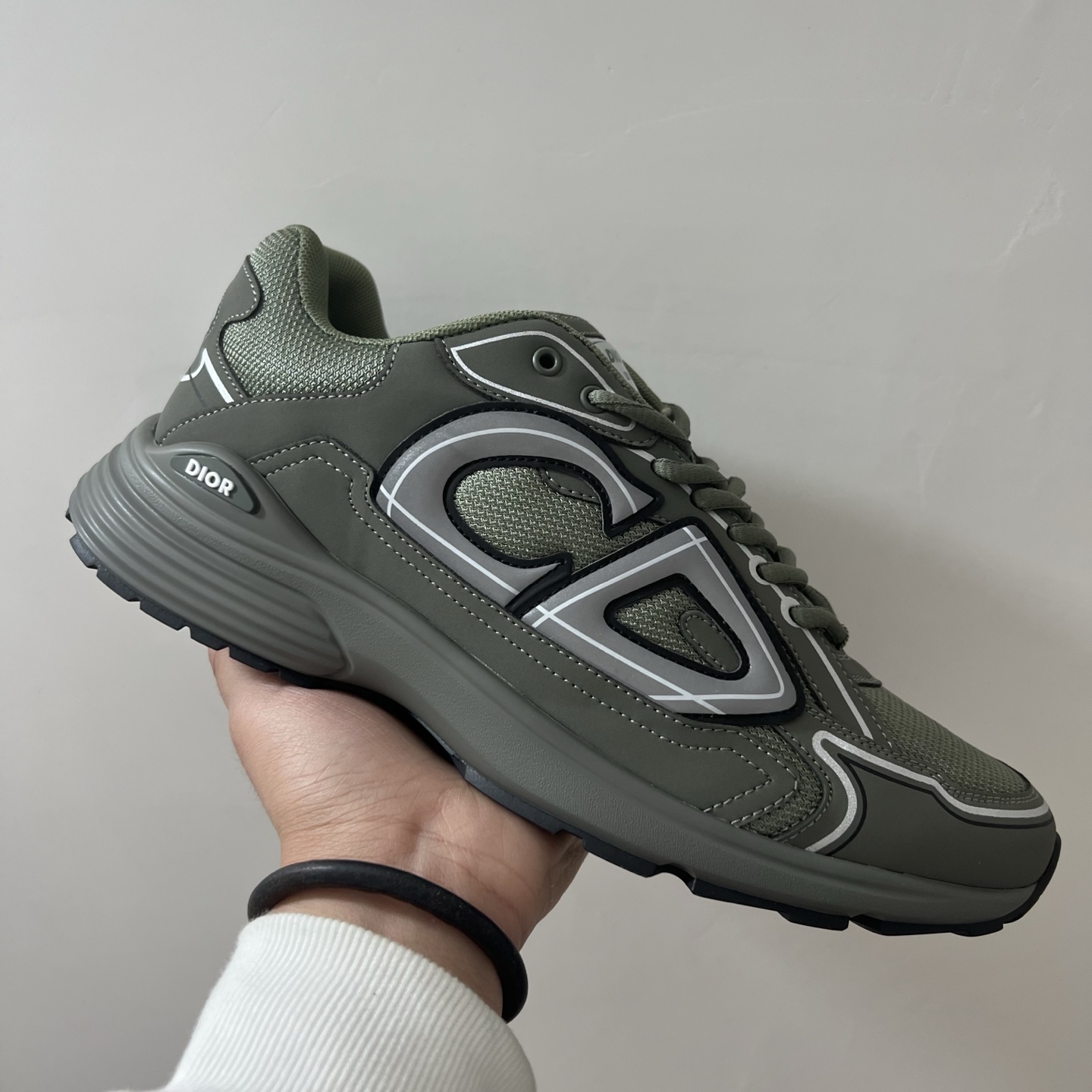 佛山顶规 Dior 迪奥 B30 网眼织物  低筒 休闲鞋 运动鞋 板鞋 男鞋 女鞋C5 深橄榄绿 3SN279ZRD-H680