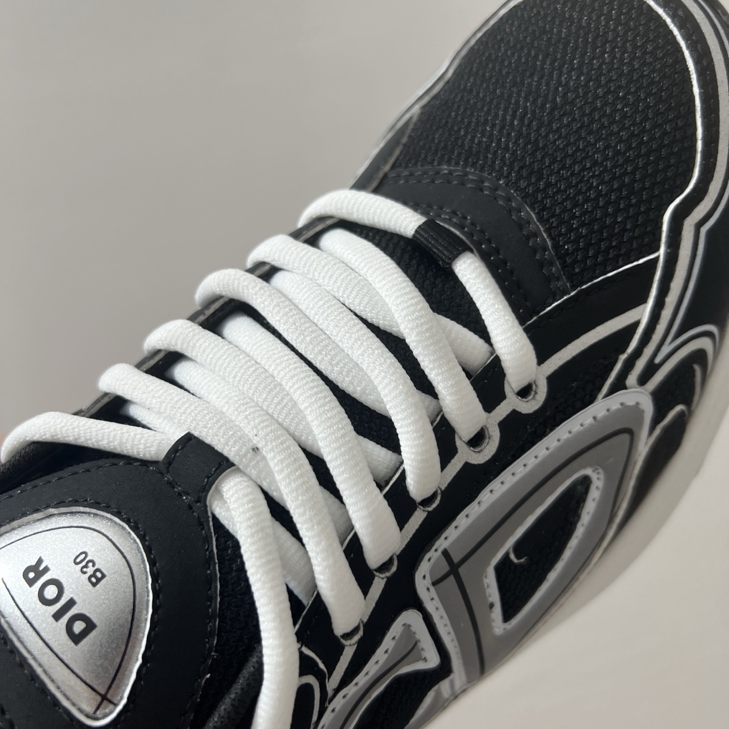 佛山顶规 Dior 迪奥 B30 网眼织物  低筒 休闲鞋 运动鞋 板鞋 男鞋 女鞋C5 黑白 3SN279ZMB-H969