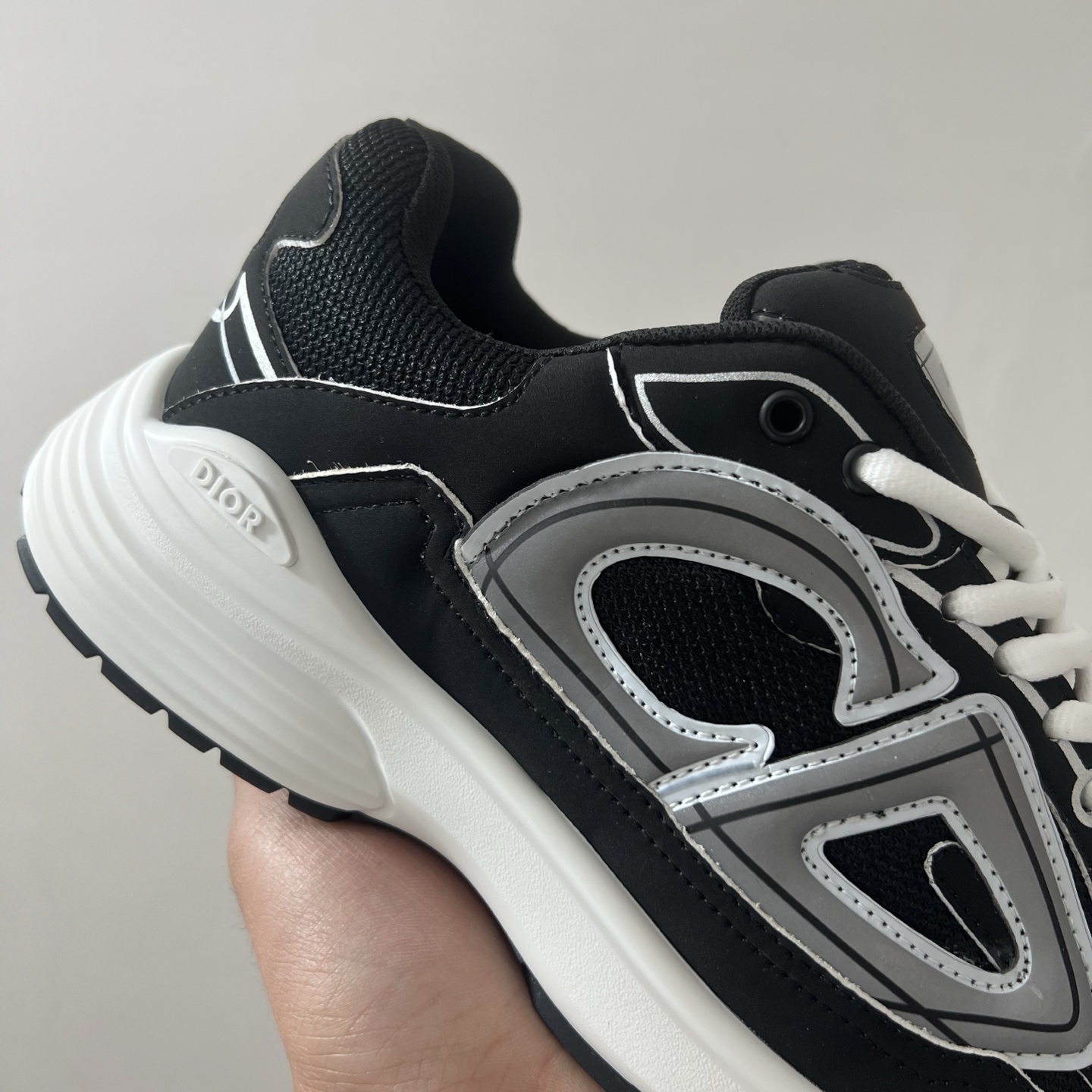 佛山顶规 Dior 迪奥 B30 网眼织物  低筒 休闲鞋 运动鞋 板鞋 男鞋 女鞋C5 黑白 3SN279ZMB-H969