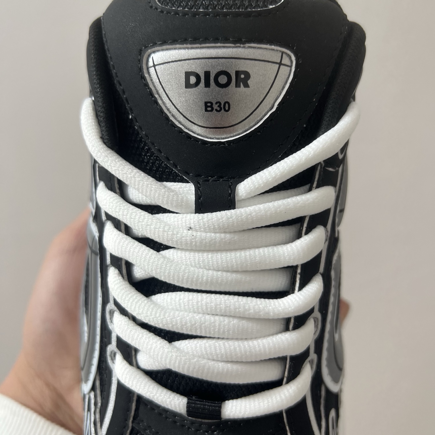 佛山顶规 Dior 迪奥 B30 网眼织物  低筒 休闲鞋 运动鞋 板鞋 男鞋 女鞋C5 黑白 3SN279ZMB-H969