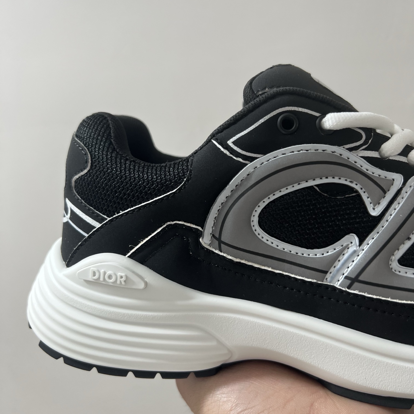 佛山顶规 Dior 迪奥 B30 网眼织物  低筒 休闲鞋 运动鞋 板鞋 男鞋 女鞋C5 黑白 3SN279ZMB-H969