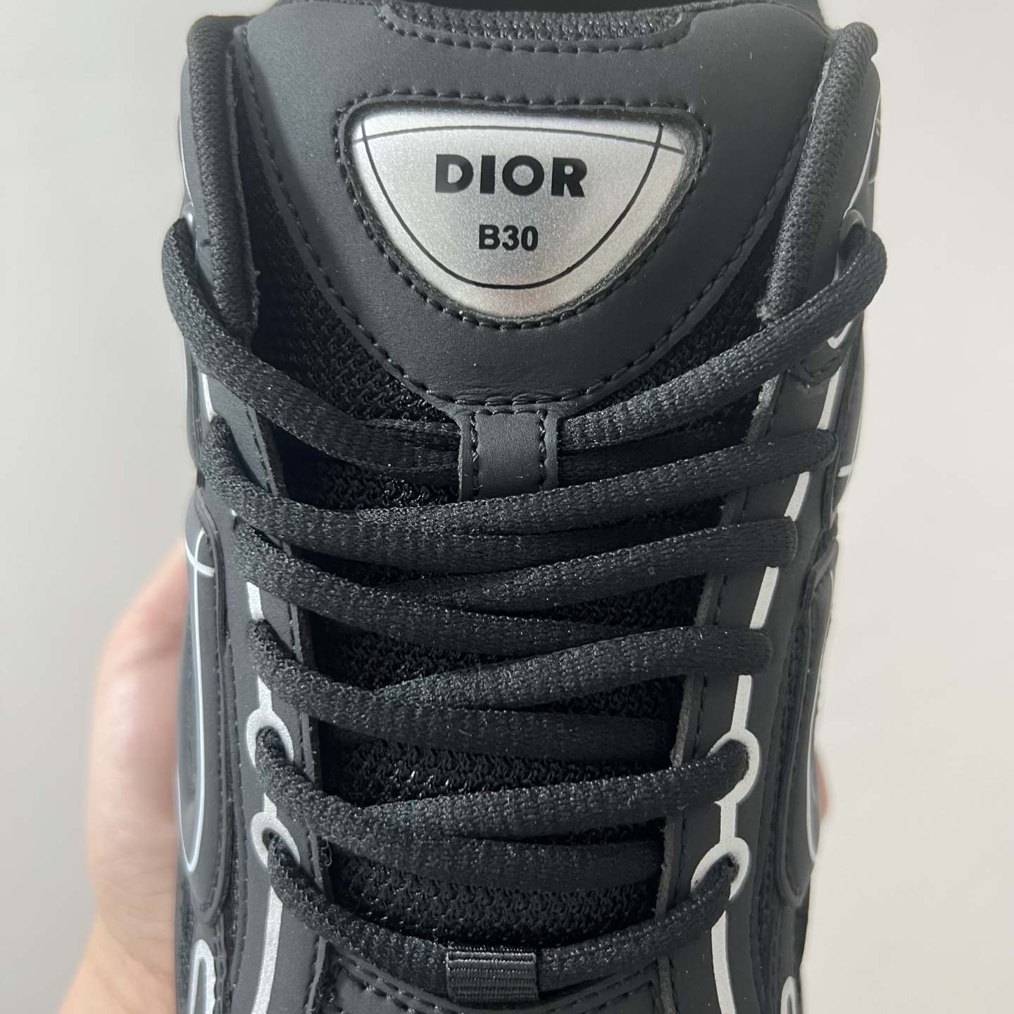 佛山顶规 Dior 迪奥 B30 网眼织物  低筒 休闲鞋 运动鞋 板鞋 男鞋 女鞋C5 全黑 3SN279ZRF-H900