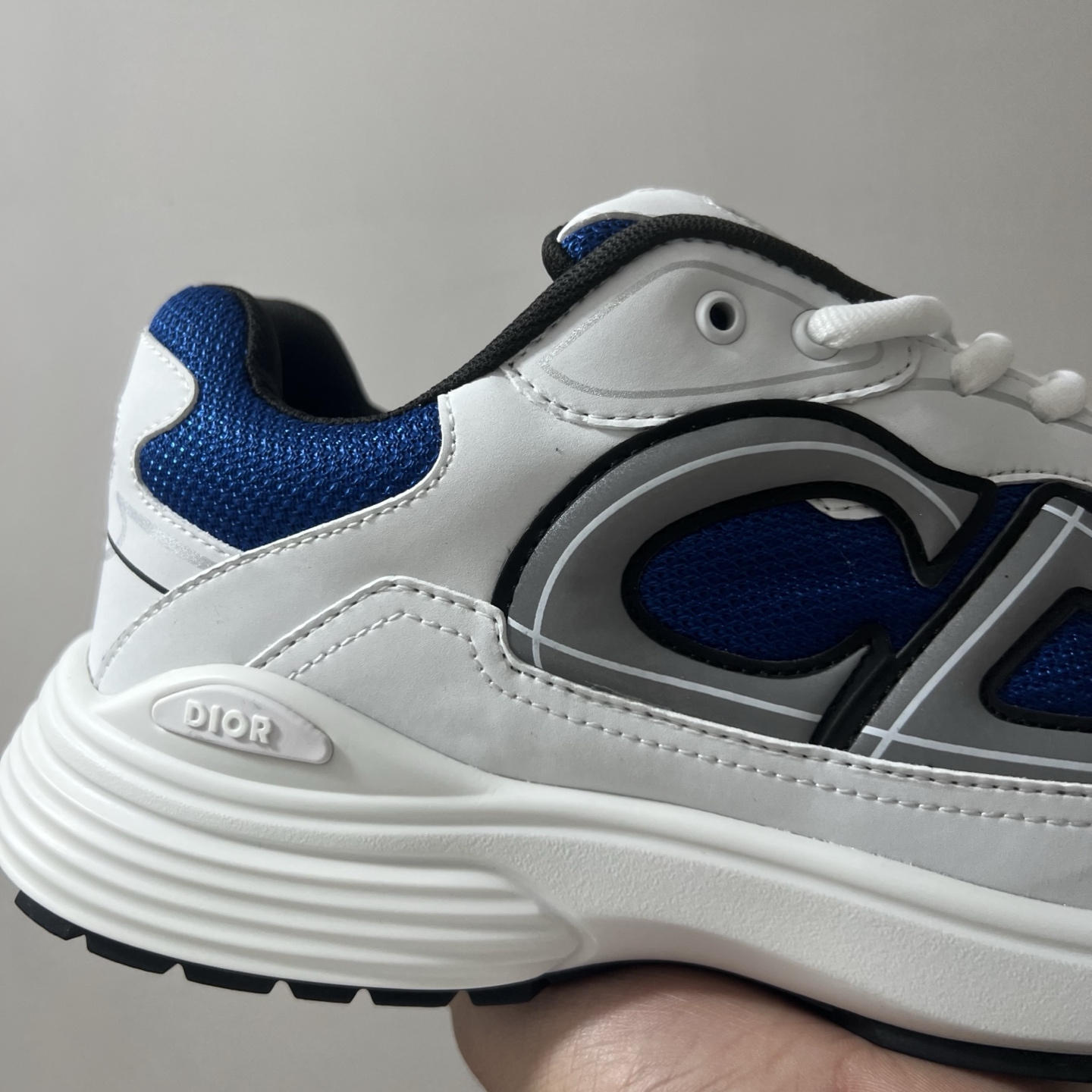 佛山顶规 Dior 迪奥 B30 网眼织物  低筒 休闲鞋 运动鞋 板鞋 男鞋 女鞋C5 白蓝 3SN279ZRD-H065