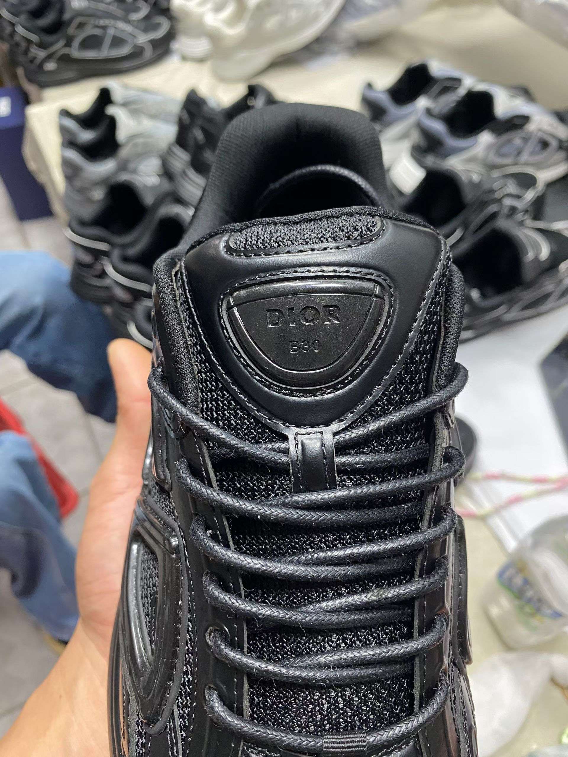 佛山顶规 Dior 迪奥 B30 网眼织物  低筒 休闲鞋 运动鞋 板鞋 男鞋 女鞋C5 黑武士 牛皮革 3SN279AAD-H900