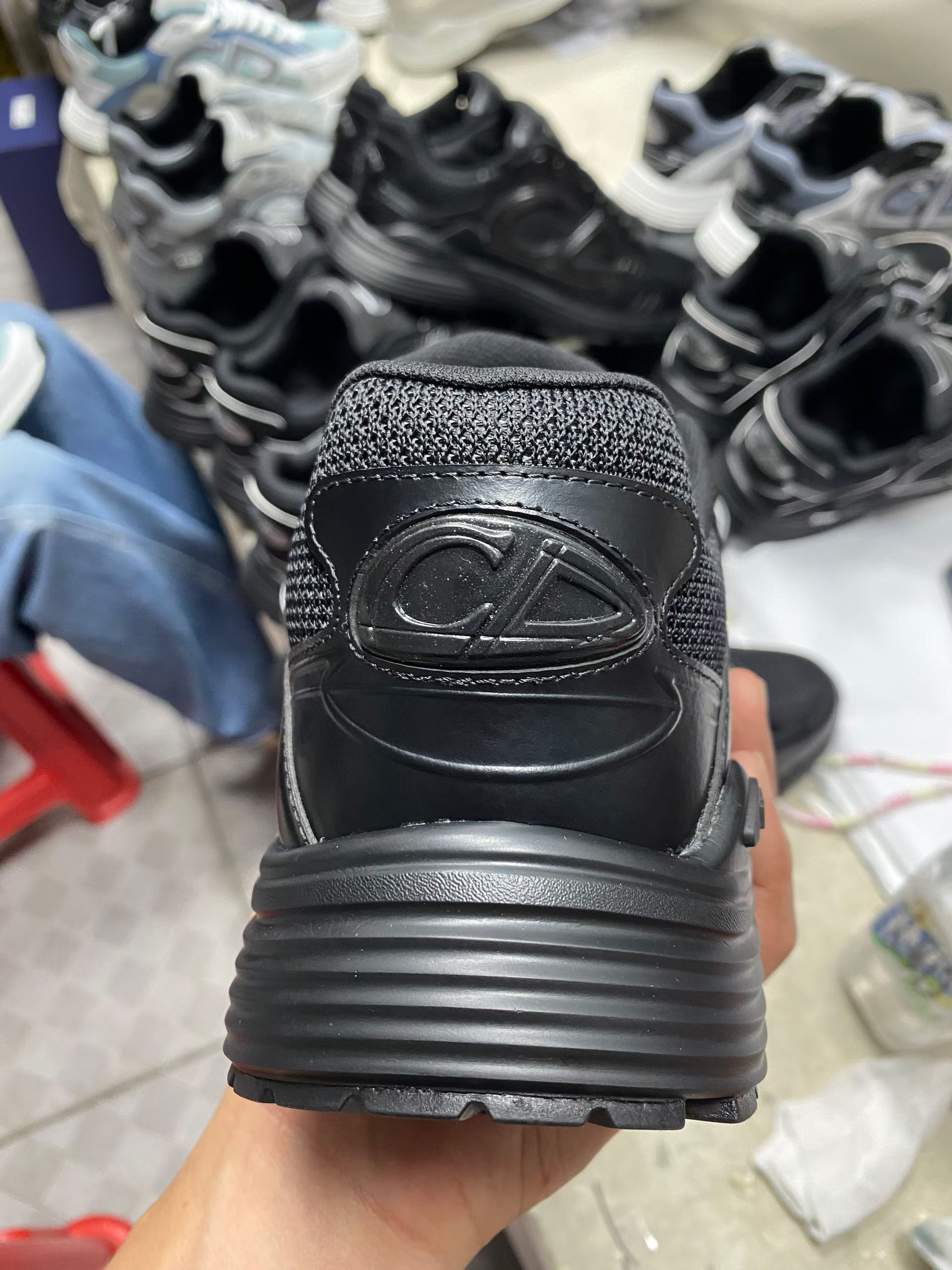 佛山顶规 Dior 迪奥 B30 网眼织物  低筒 休闲鞋 运动鞋 板鞋 男鞋 女鞋C5 黑武士 牛皮革 3SN279AAD-H900