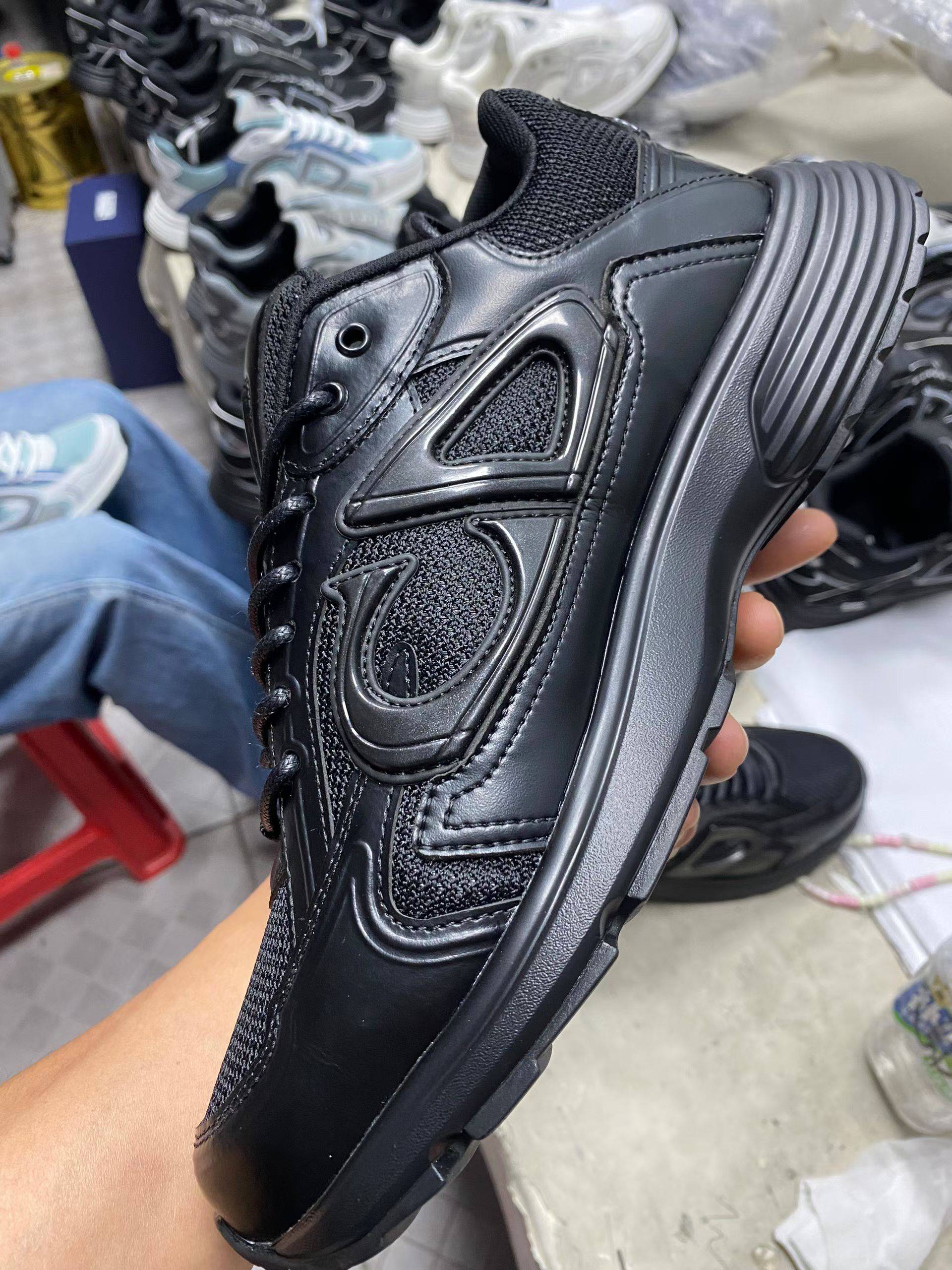 佛山顶规 Dior 迪奥 B30 网眼织物  低筒 休闲鞋 运动鞋 板鞋 男鞋 女鞋C5 黑武士 牛皮革 3SN279AAD-H900