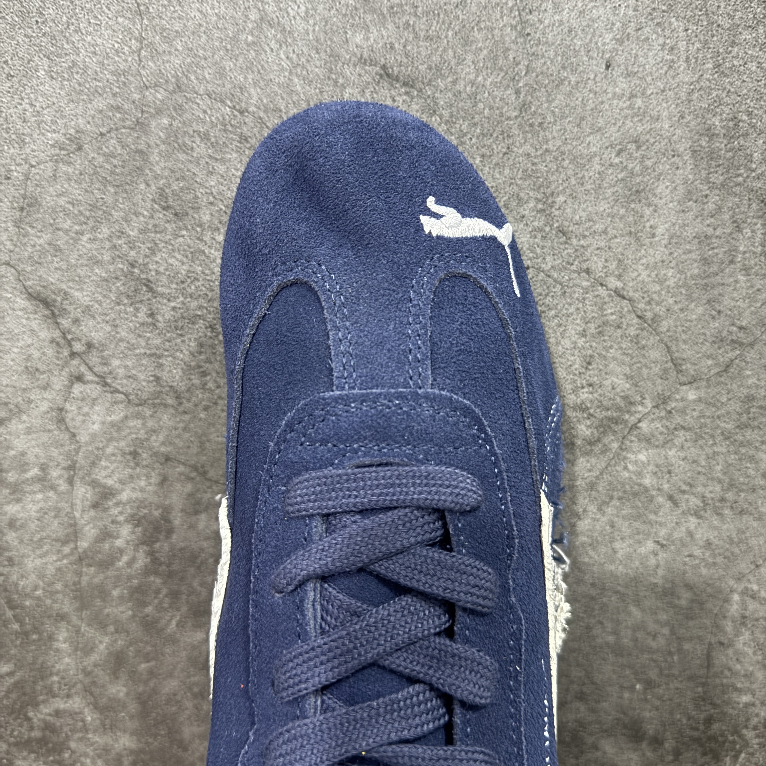 Balenciaga The Open Product x Puma Speedcat  巴黎世家 低筒 做旧 系带 二层绒面皮防滑耐磨 低筒 舒适时尚 赛车 跑步鞋 休闲鞋 波鞋 蓝色 406519 04