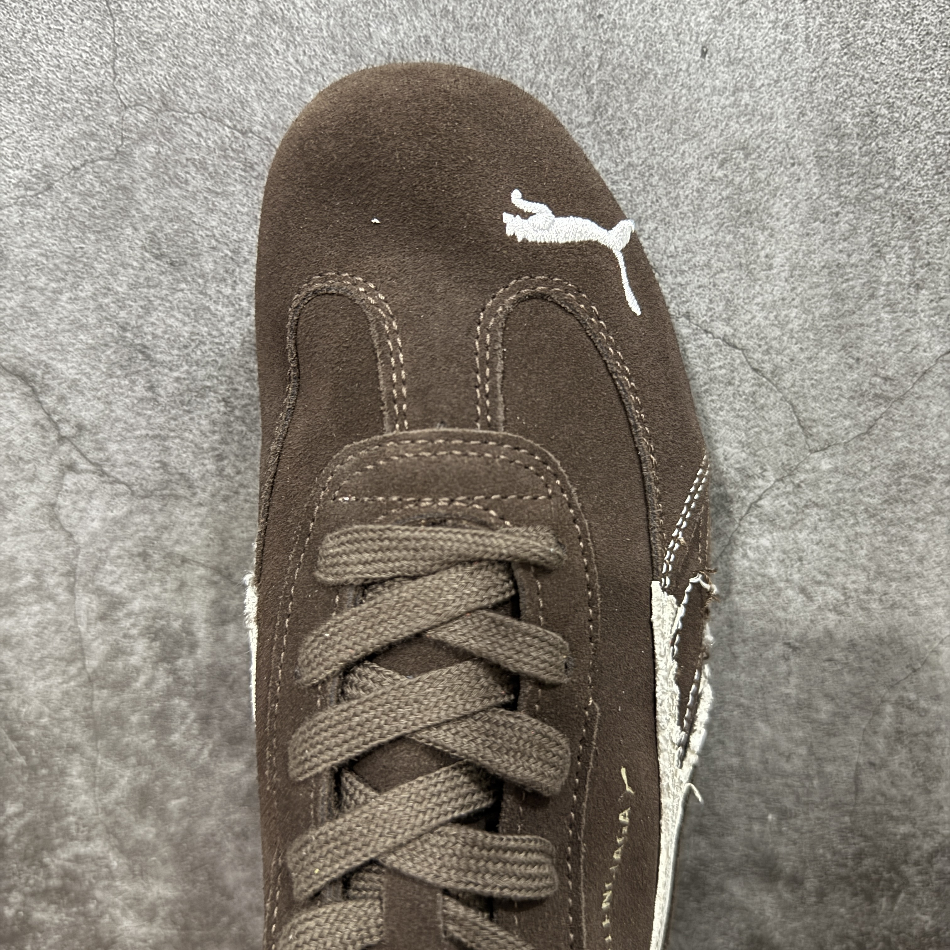 Balenciaga The Open Product x Puma Speedcat  巴黎世家 低筒 做旧 系带 二层绒面皮防滑耐磨 低筒 舒适时尚 赛车 跑步鞋 休闲鞋 波鞋 棕色 406519 05