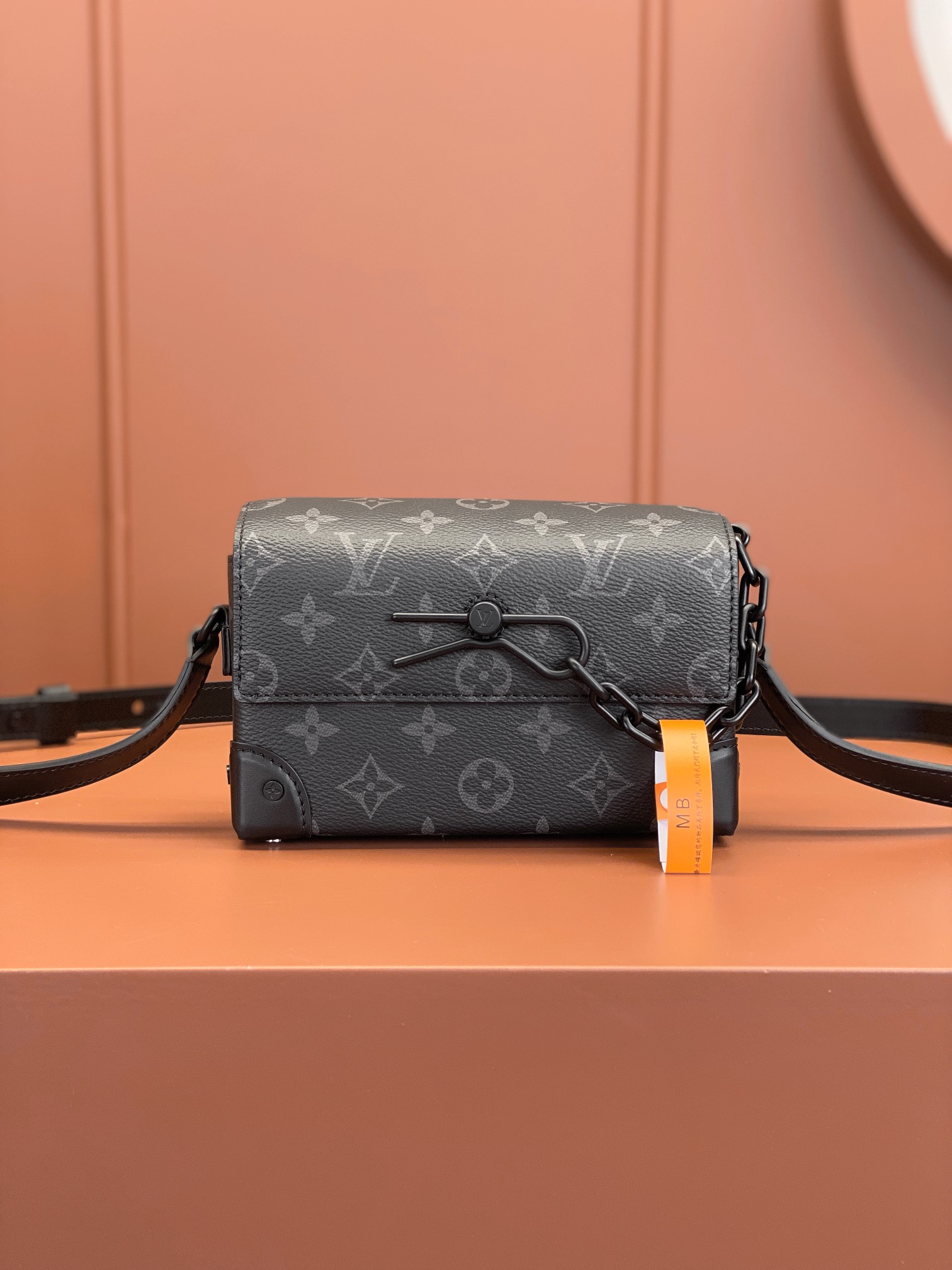  特级 LOUIS VUITTON Steamer 全钢五金 经典老花 印花 锁扣 涂层帆布 邮差包 手提包 单肩包 斜挎包 黑色   M81783