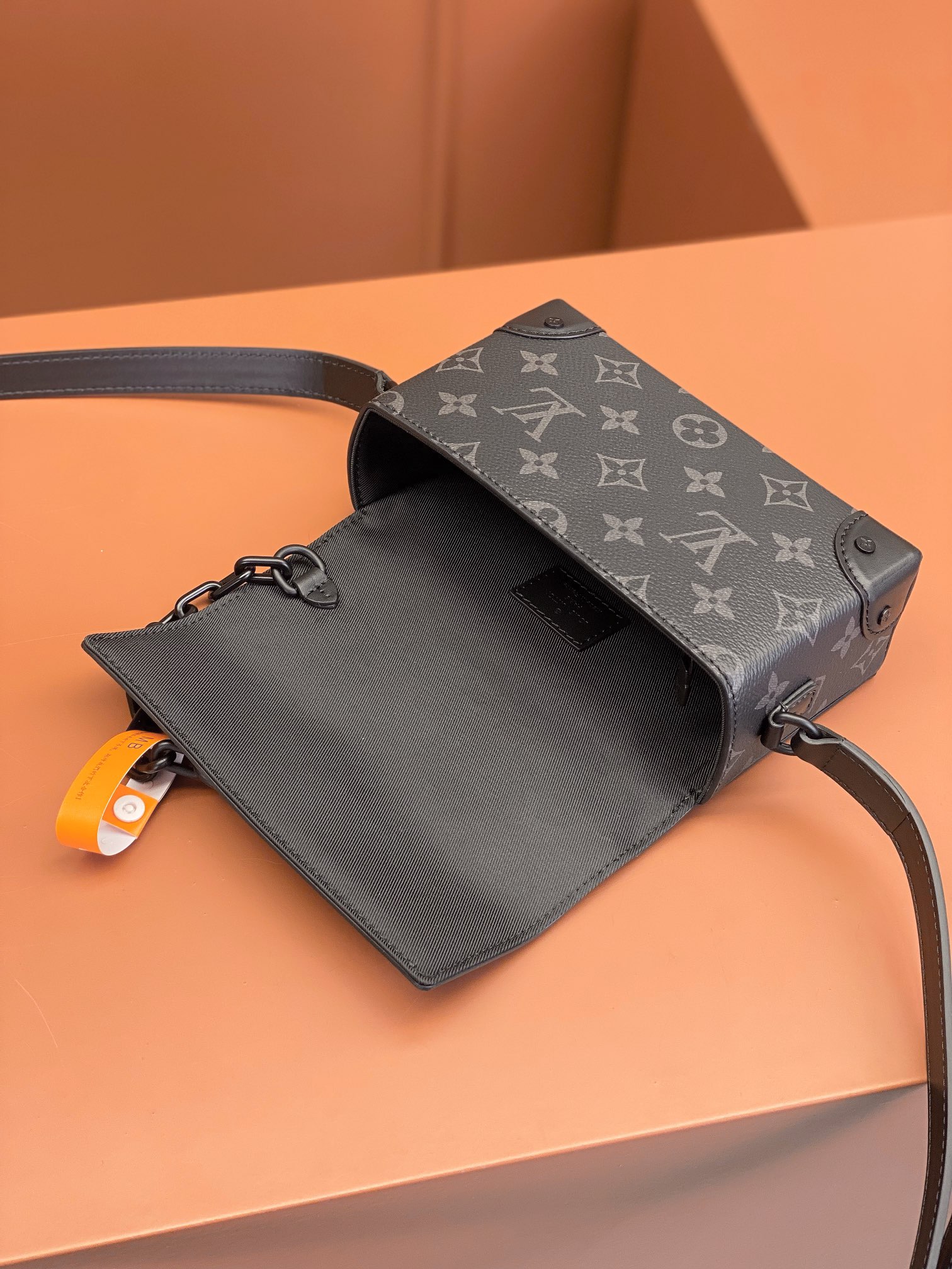  特级 LOUIS VUITTON Steamer 全钢五金 经典老花 印花 锁扣 涂层帆布 邮差包 手提包 单肩包 斜挎包 黑色   M81783