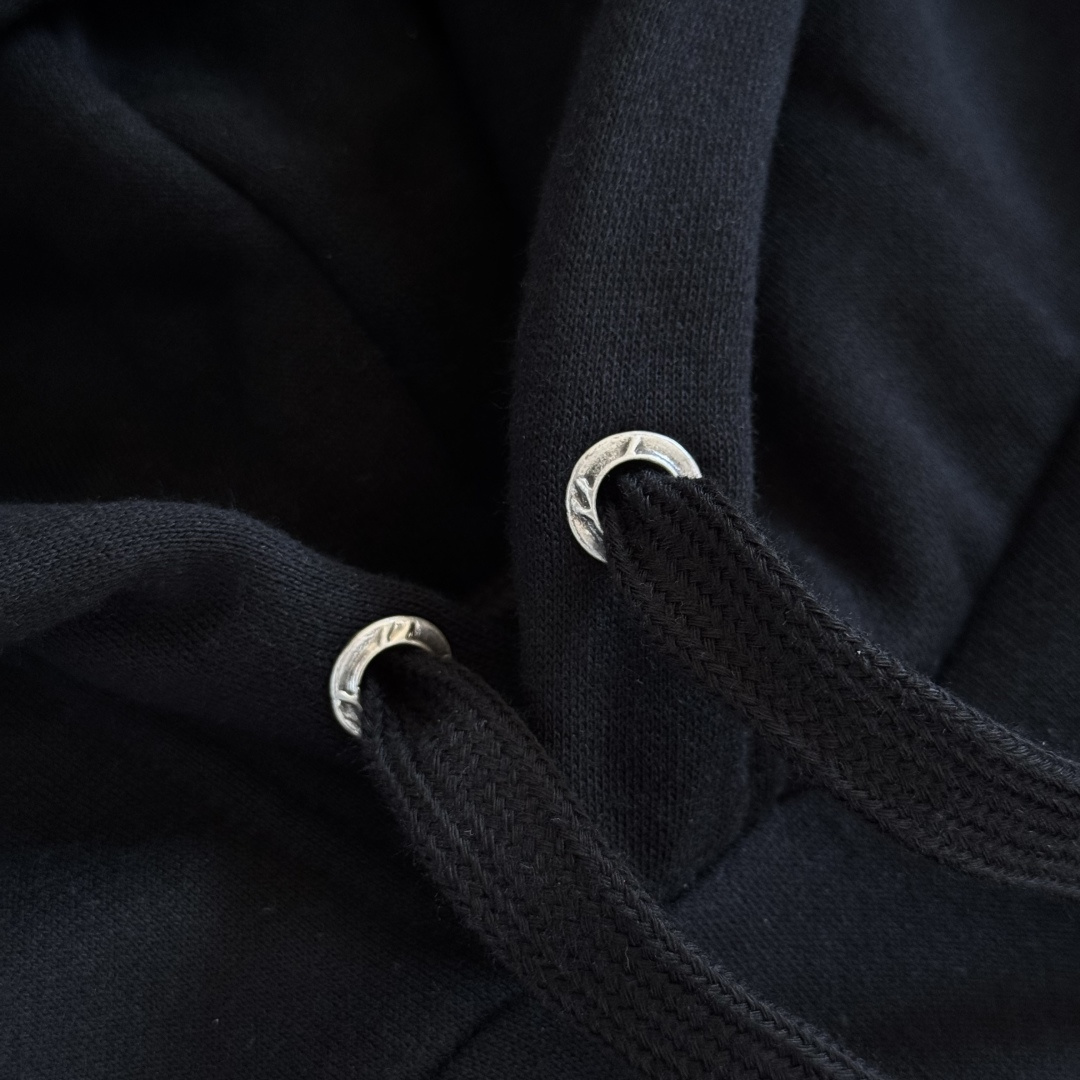 Chrome Hearts 克罗心 经典马蹄  花臂 连帽卫衣 套头  黑色 A5 CH-SANFEN