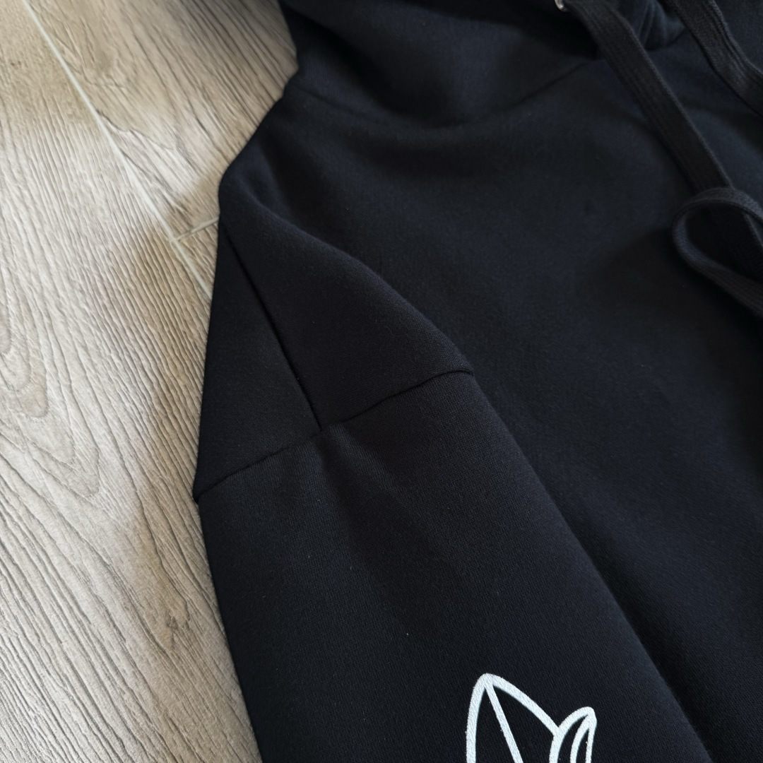 Chrome Hearts 克罗心 经典马蹄  花臂 连帽卫衣 套头  黑色 A5 CH-SANFEN