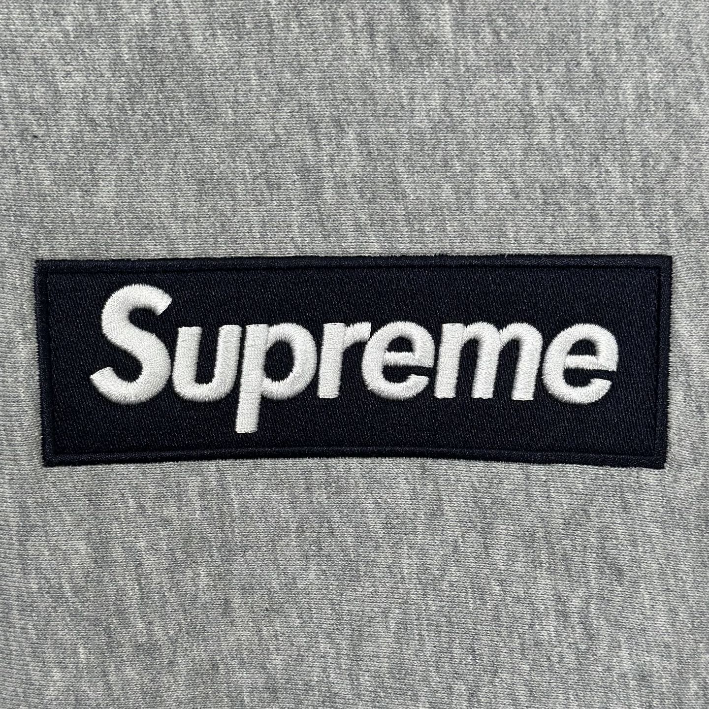 Supreme FW25 WEEK15 Box Logo Hooded Sweatshirt 刺绣标志 logo 袋鼠口 连帽 加绒 卫衣 男女同款 灰色 SUP-FW25-094