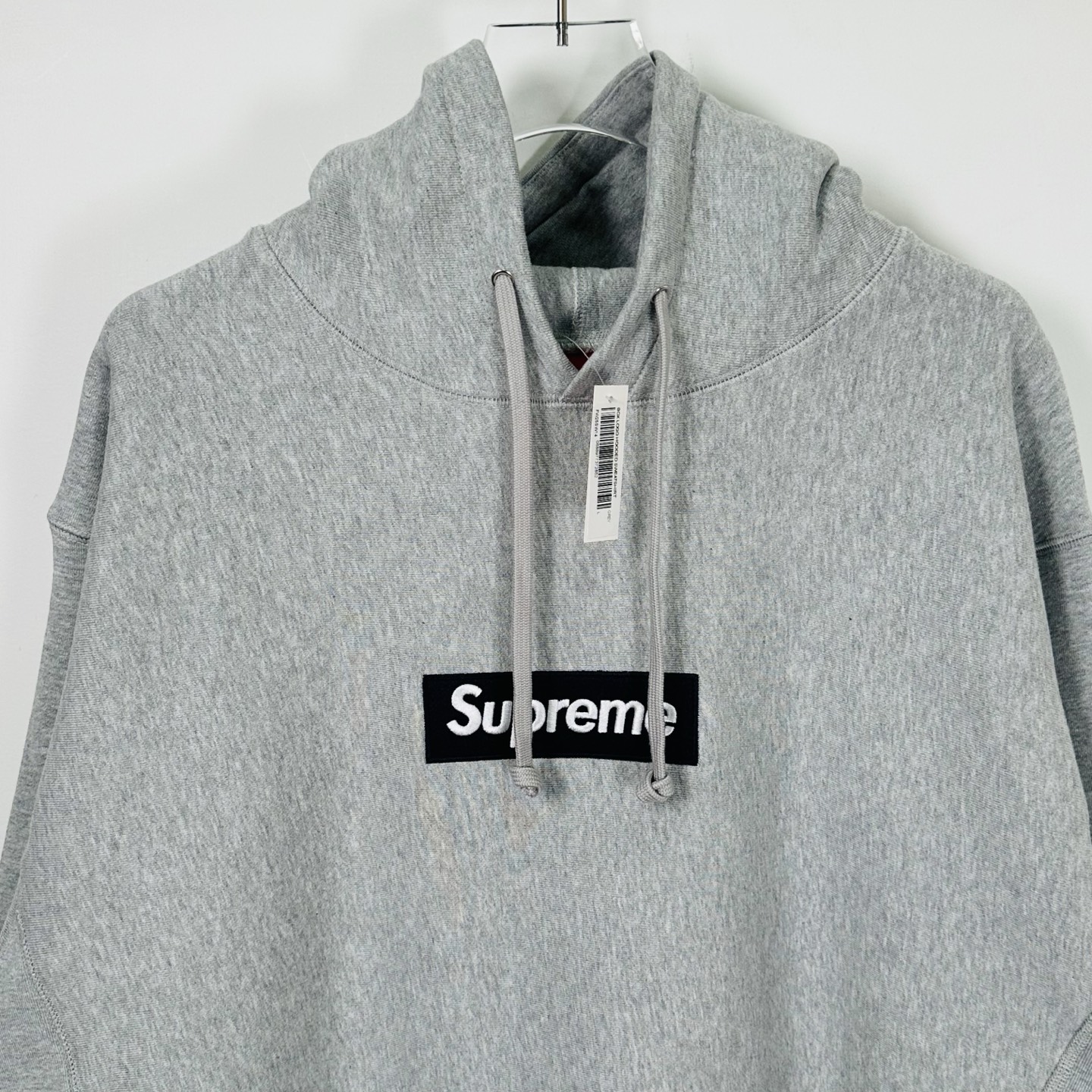 Supreme FW25 WEEK15 Box Logo Hooded Sweatshirt 刺绣标志 logo 袋鼠口 连帽 加绒 卫衣 男女同款 灰色 SUP-FW25-094