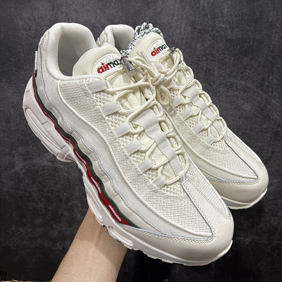升级最终版UNDEFEATED  Nike Air Max 95    低筒 网布防滑 运动鞋 休闲鞋 球鞋 男鞋 米白IB4453-100