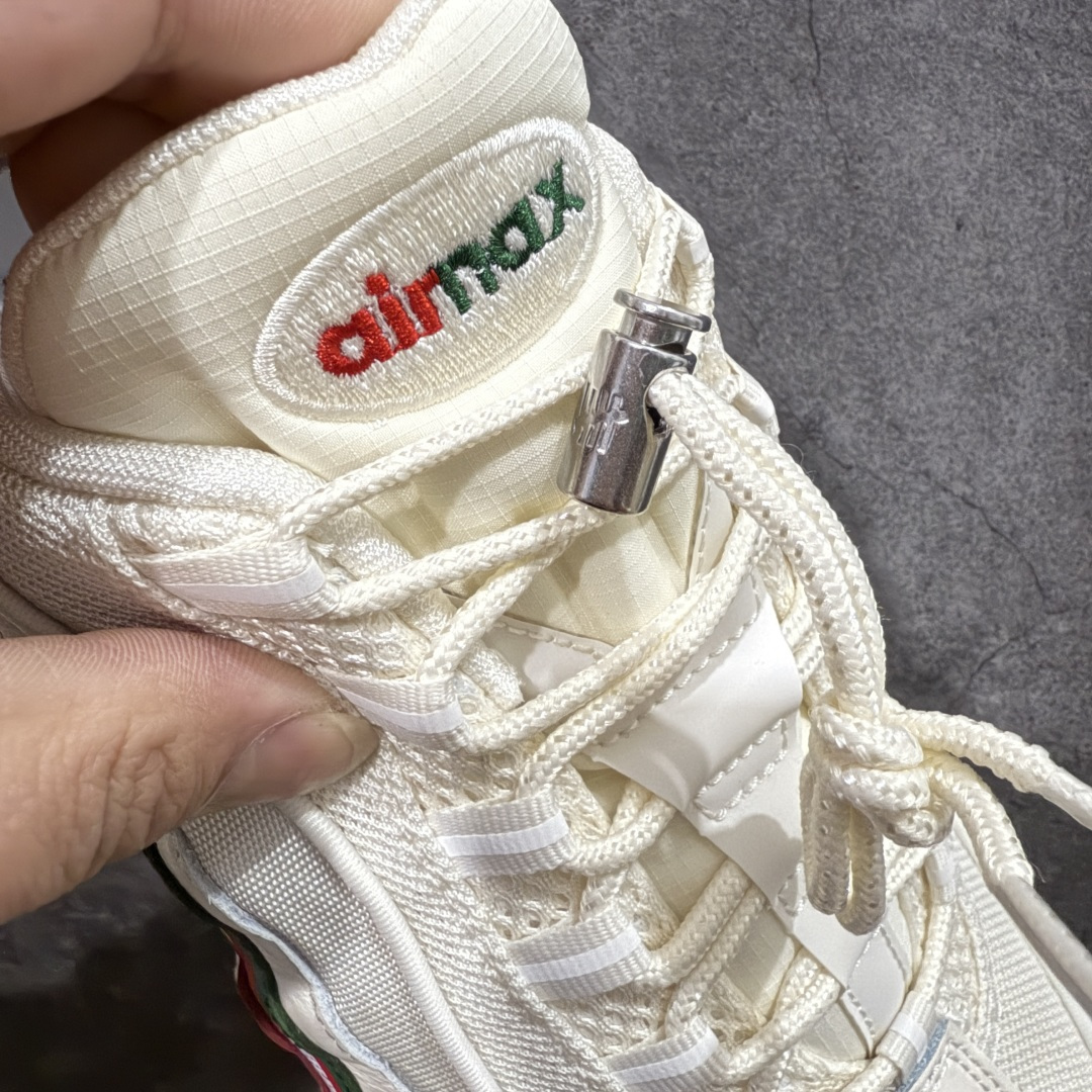 升级最终版UNDEFEATED  Nike Air Max 95    低筒 网布防滑 运动鞋 休闲鞋 球鞋 男鞋 米白IB4453-100