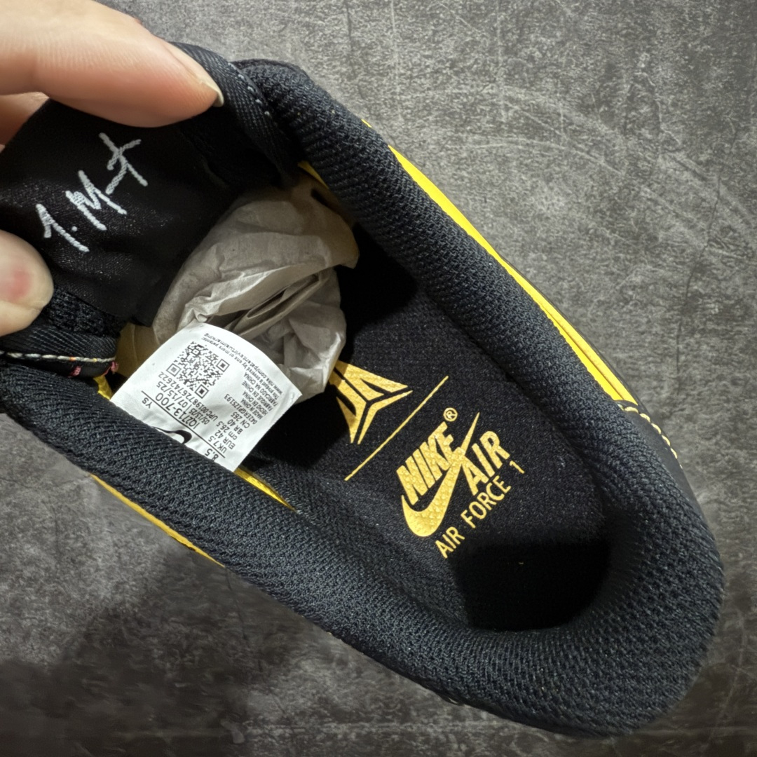 Air Force 1 Low  空军一号 低筒 休闲鞋 板鞋 男鞋 女鞋 波鞋  黑黄 IQ2713-700