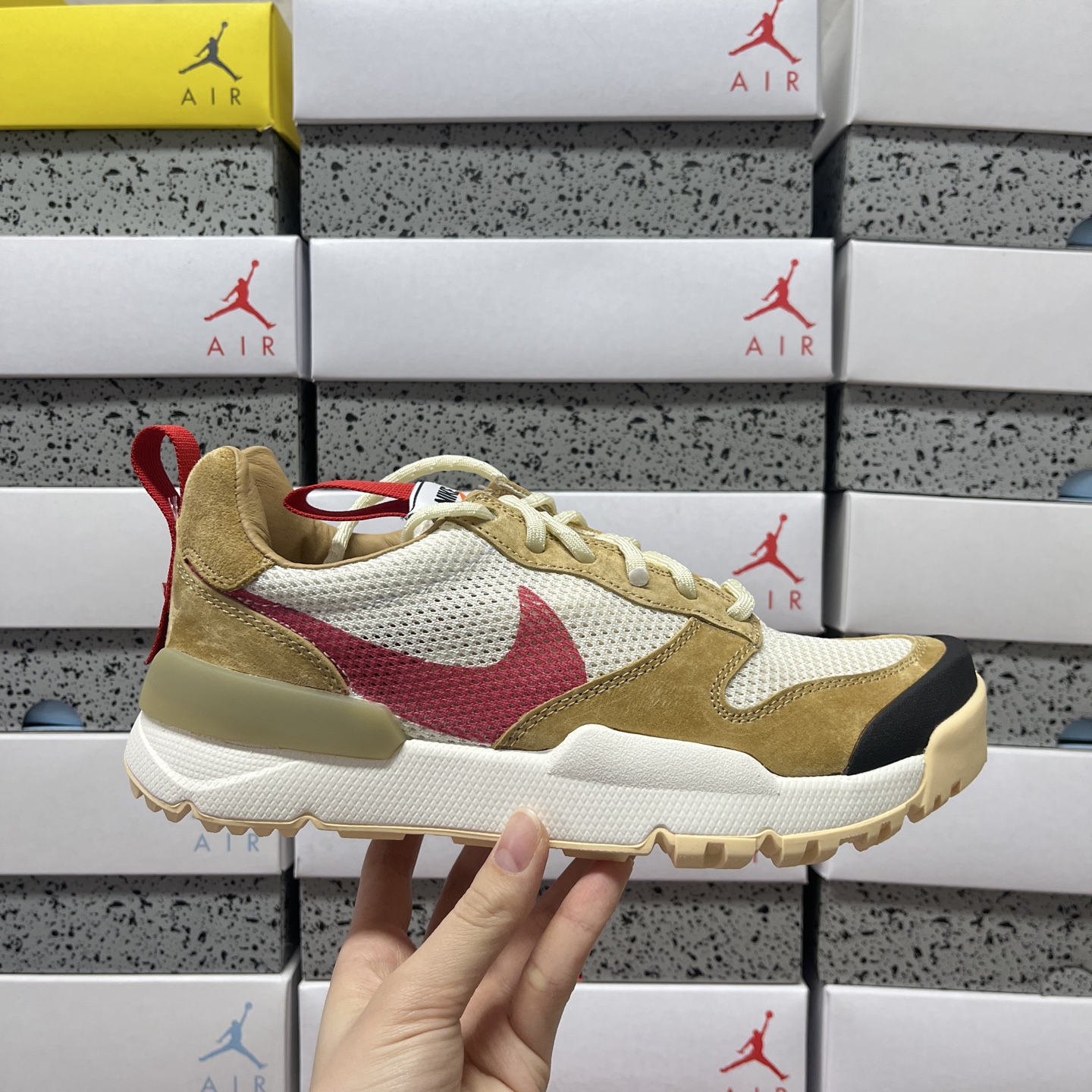 Tom Sachs x NK Craft Mars Yard Shoe 3.0  宇航员 黄白红 跑步鞋 联名 休闲鞋 板鞋 男鞋 女鞋 米棕色 IF2885-100