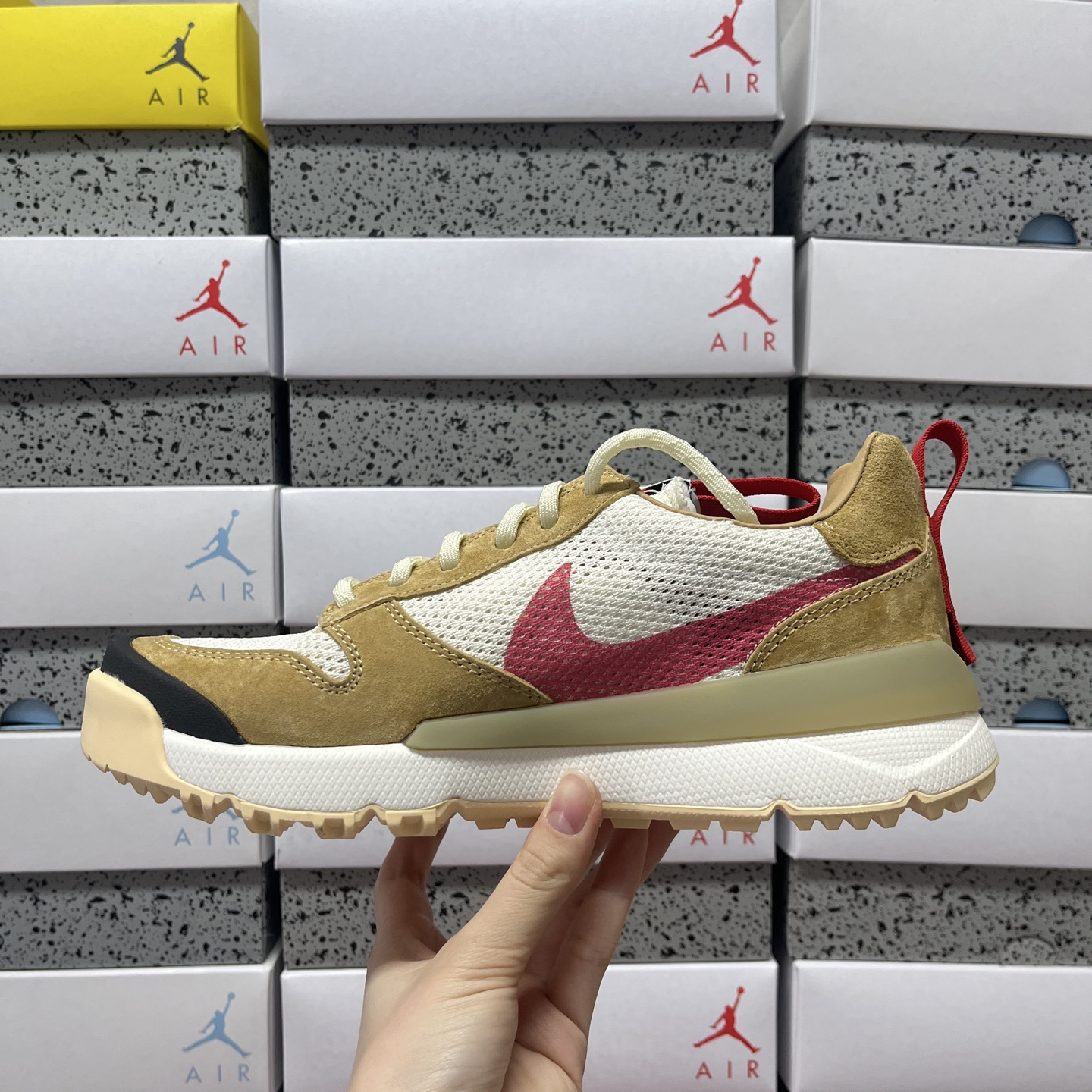 Tom Sachs x NK Craft Mars Yard Shoe 3.0  宇航员 黄白红 跑步鞋 联名 休闲鞋 板鞋 男鞋 女鞋 米棕色 IF2885-100