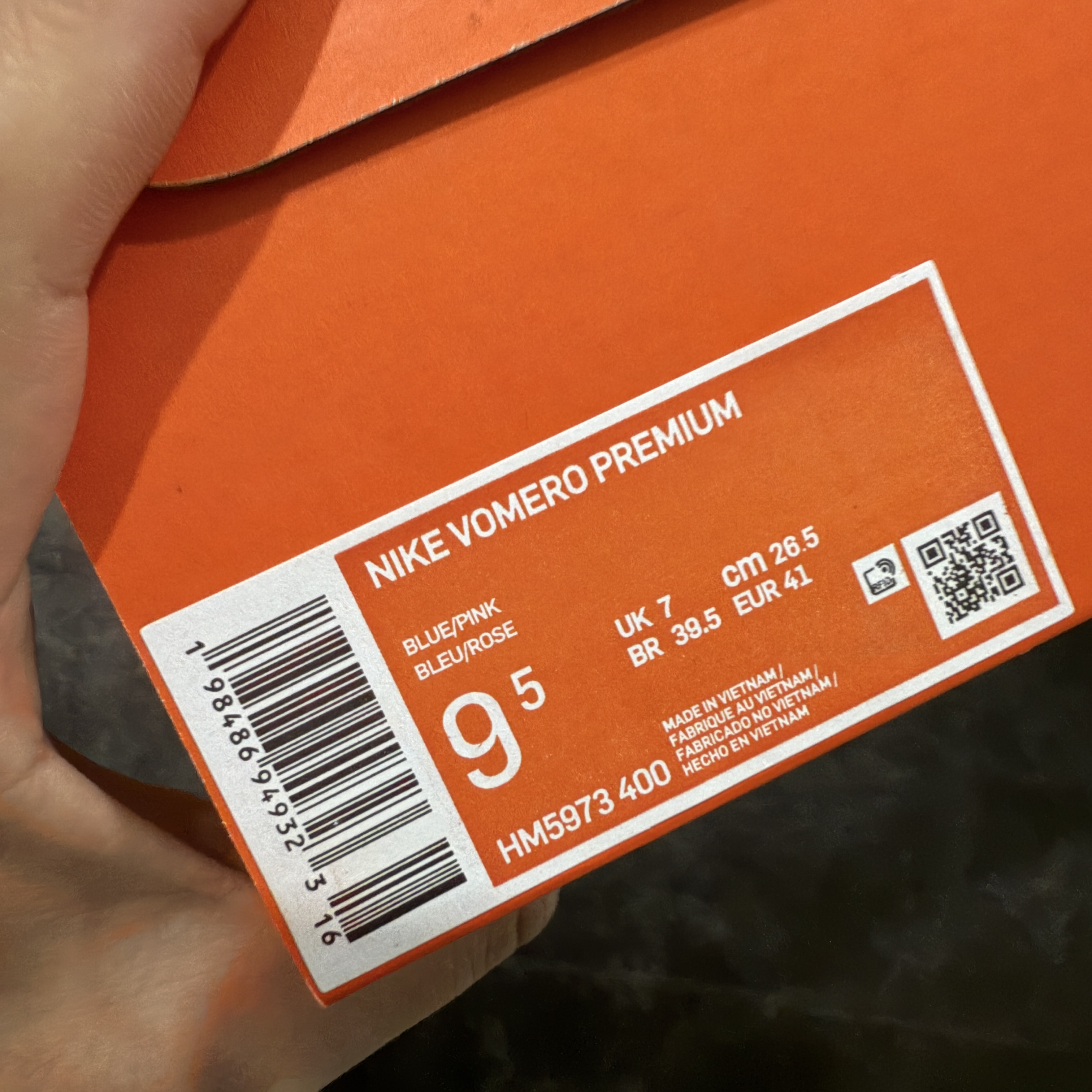 Nike Vomero Premium 低筒 超临界发泡 气垫 百搭舒适耐磨  休闲跑步鞋 男款 紫粉 HM5973-400