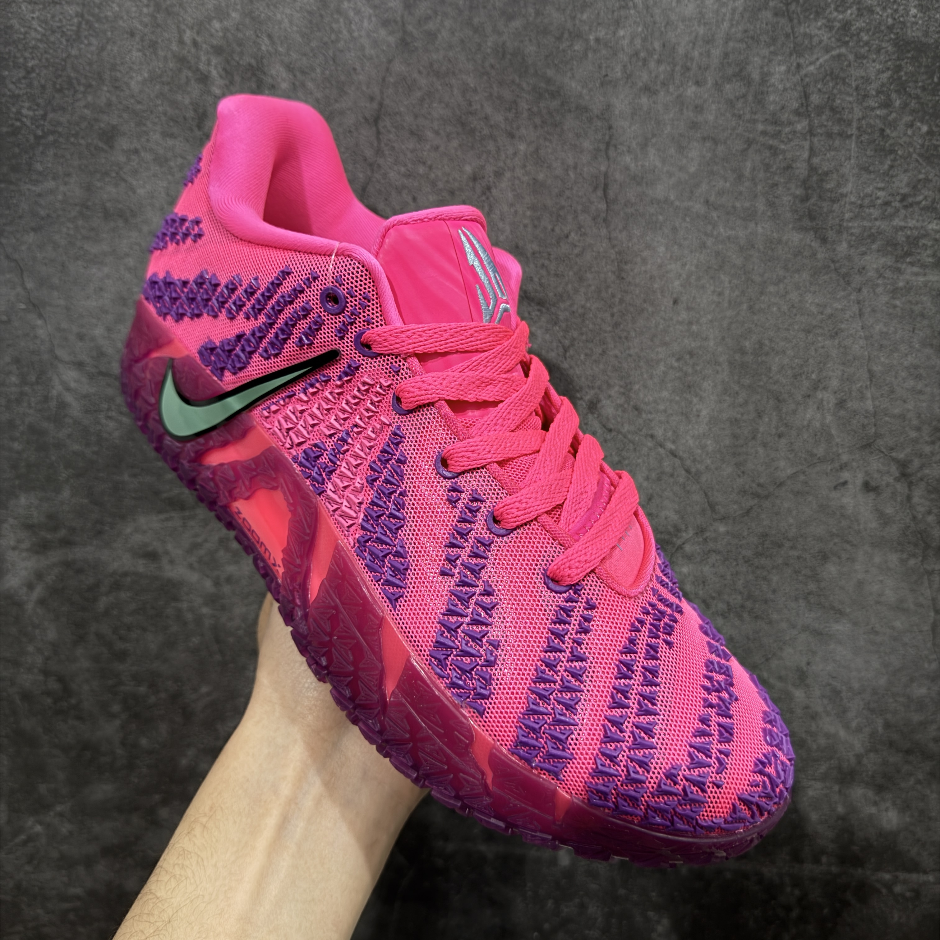 XO Nike Zoom JA3 三代 低筒 前後氣墊 耐磨透氣 實戰籃球鞋 波鞋 球鞋 男鞋 波鞋  紫粉 HF2794-600