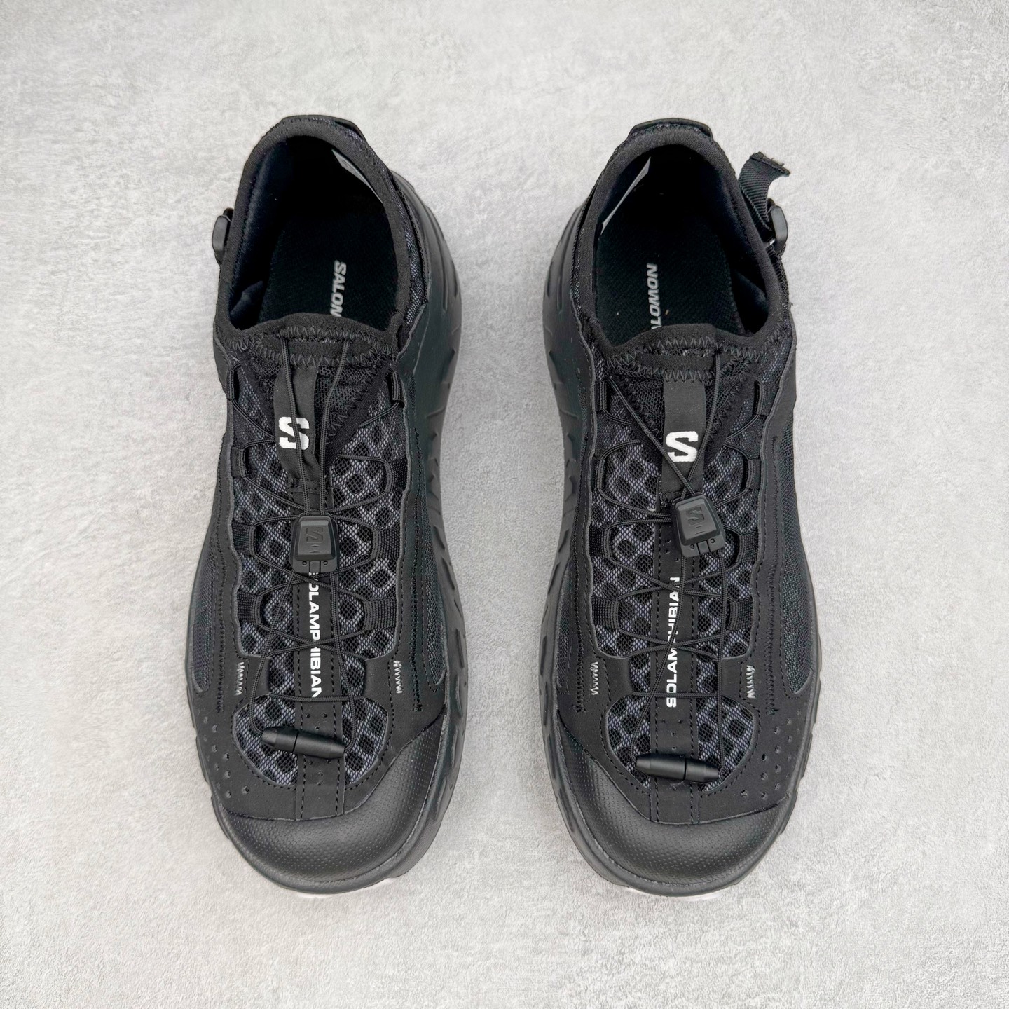 SALOMON SOLAMPHIBIAN 织物 萨洛蒙  低筒 水陆两栖 减震防滑 户外 跑步鞋 运动鞋 登山 男鞋 女鞋  波鞋（版型偏小一码）黑色 478148