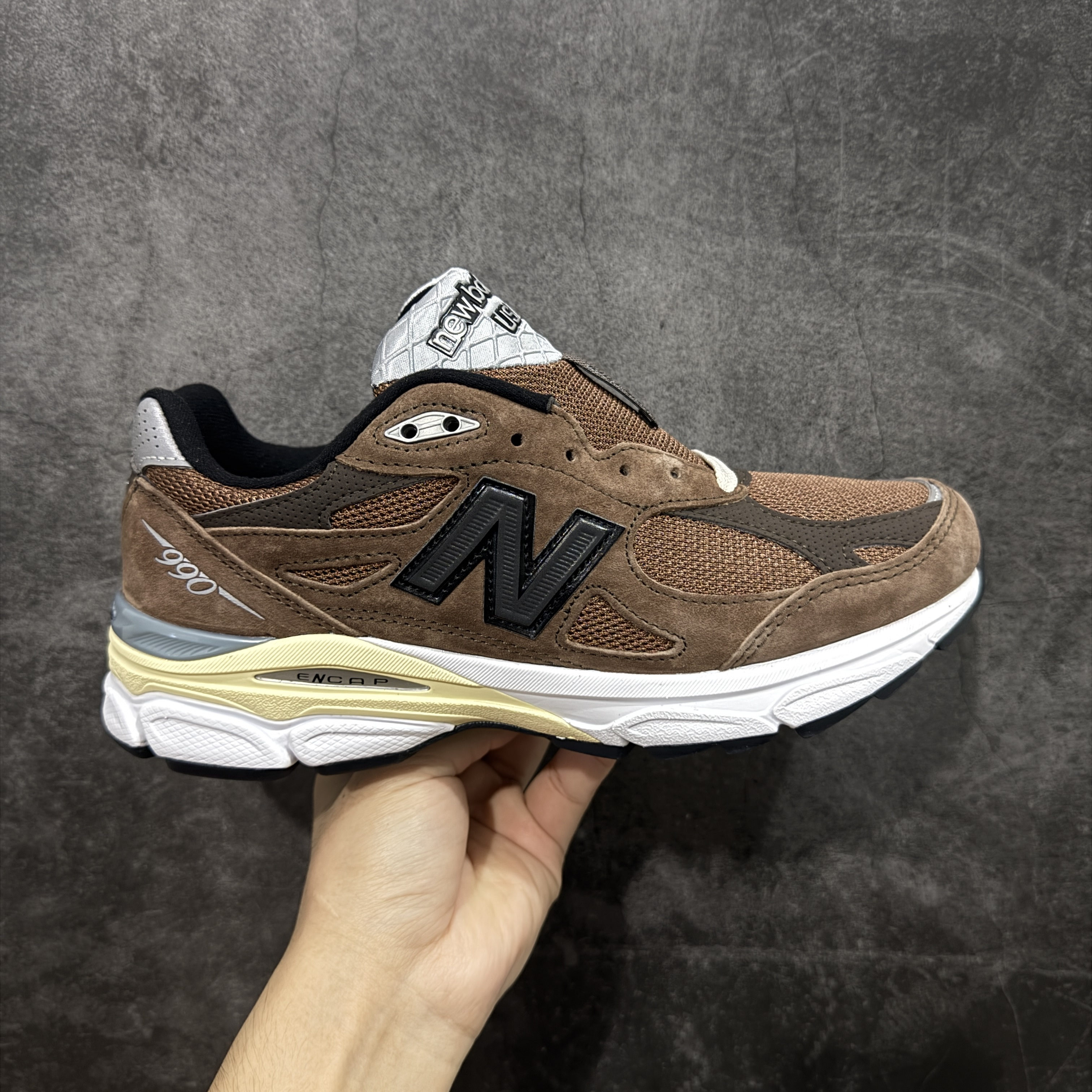 新版  JJJJound Balance 990 V3   低筒 复古跑鞋 休闲鞋 板鞋 运动鞋 男鞋 女鞋 蒙特利尔 深棕 M990JB3