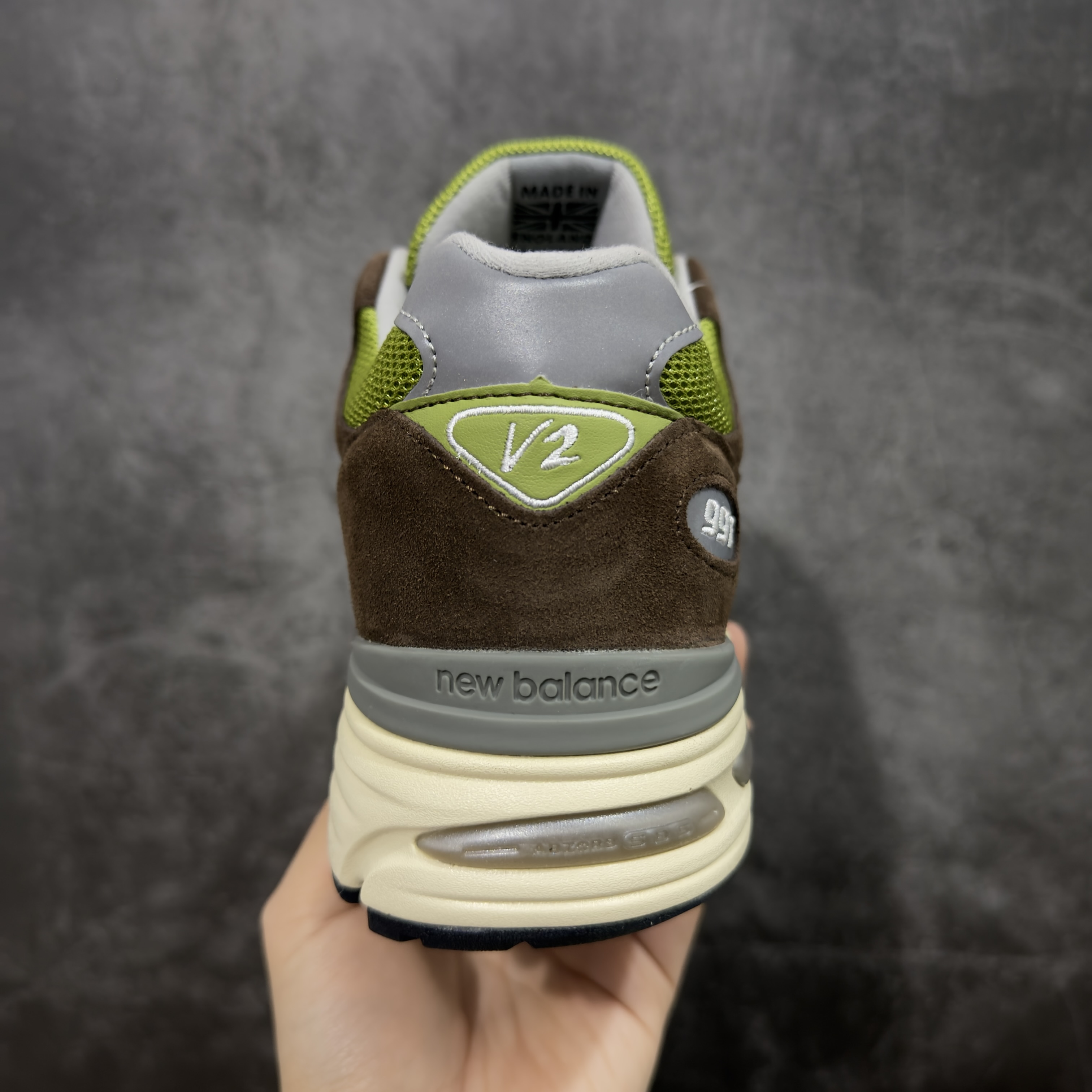 新版  KITH New Balance 991 V2 低筒 复古跑鞋 休闲鞋 运动鞋 波鞋 男鞋 女鞋 踪绿 U991CK2