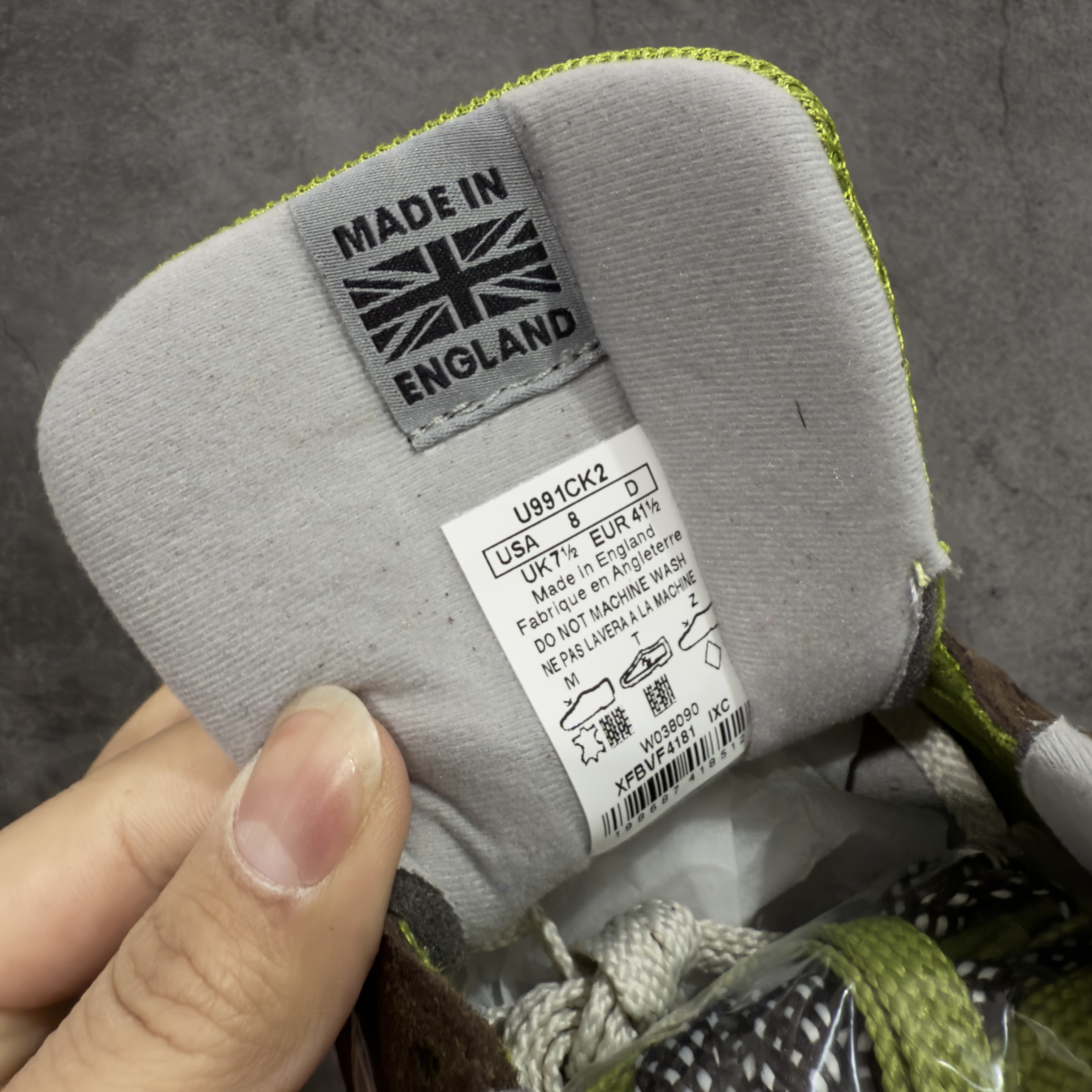 新版  KITH New Balance 991 V2 低筒 复古跑鞋 休闲鞋 运动鞋 波鞋 男鞋 女鞋 踪绿 U991CK2