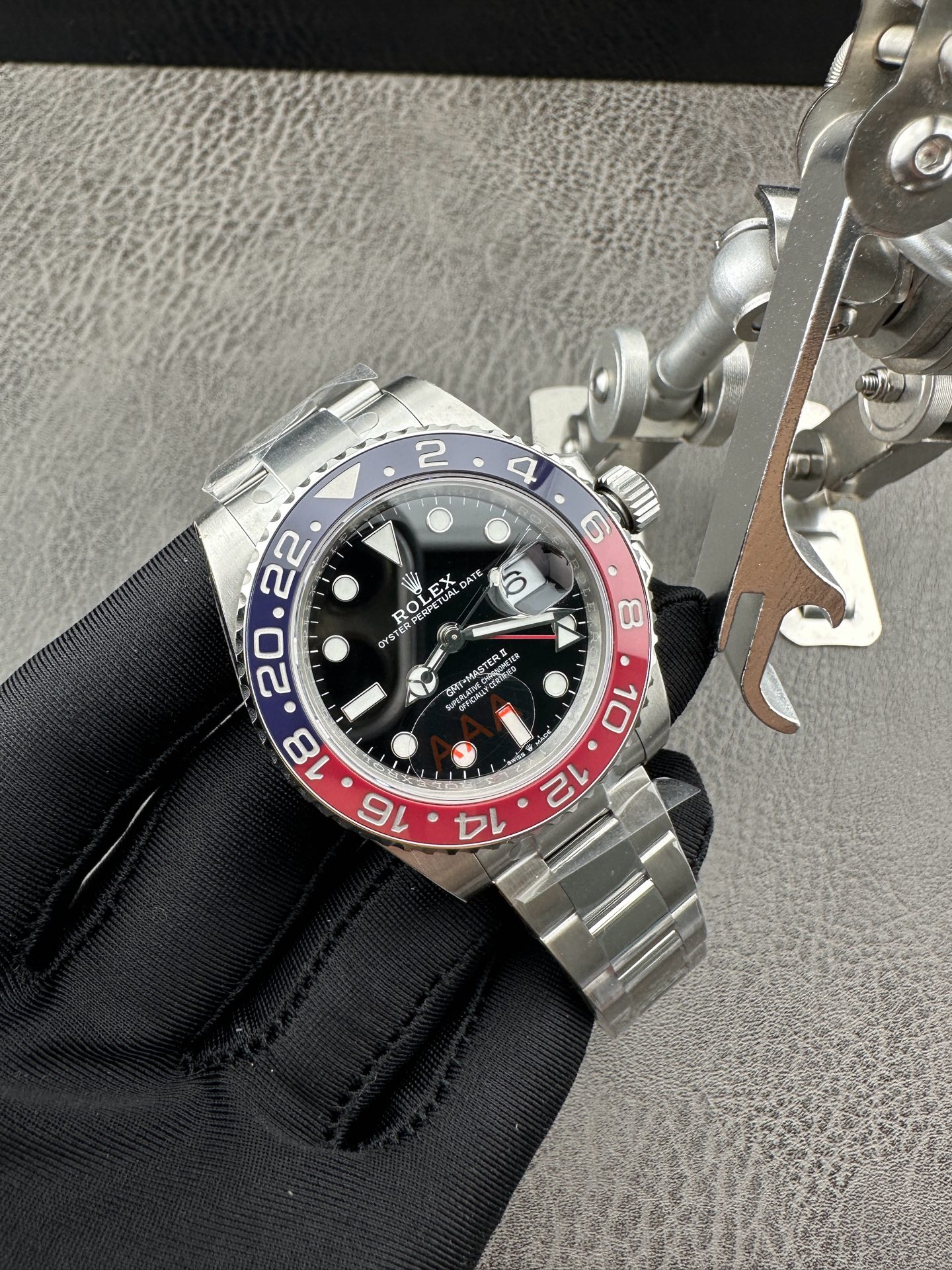 VS V3 ROLEX 勞力士 GMT 格林尼治型 双时区 40MM 自動機械機芯  防水 男表瑞表  蚝式鋼表殼 蚝式鋼表帶  可乐圈 126710BLRO-0002