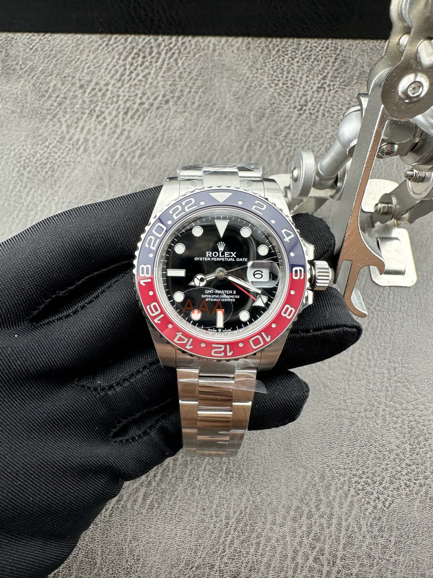 VS V3 ROLEX 勞力士 GMT 格林尼治型 双时区 40MM 自動機械機芯  防水 男表瑞表  蚝式鋼表殼 蚝式鋼表帶  可乐圈 126710BLRO-0002