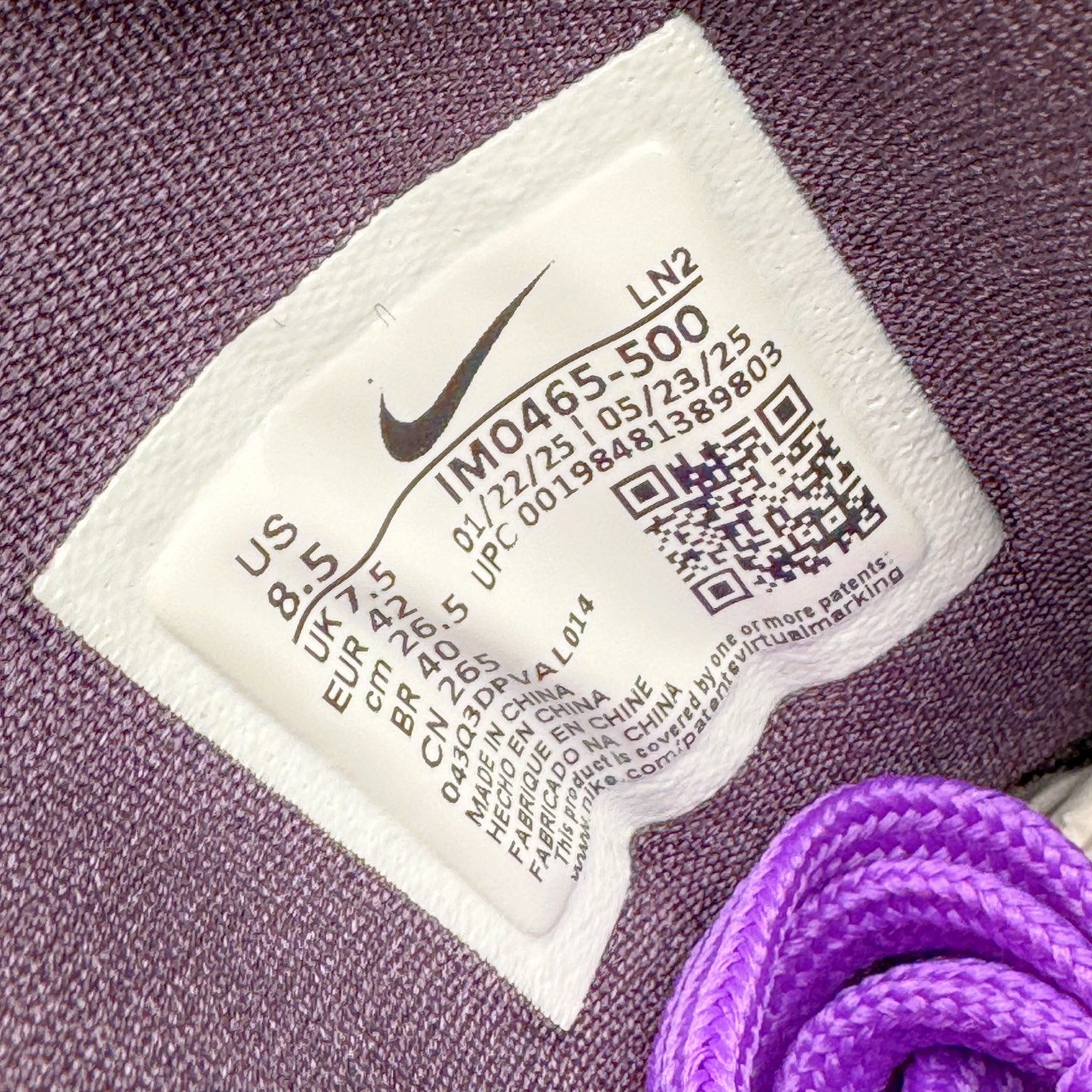 S2 KOBE 9  Elite Low TB 低筒 篮球鞋 实战鞋 球鞋 男鞋 波鞋 紫色 IM0465-500