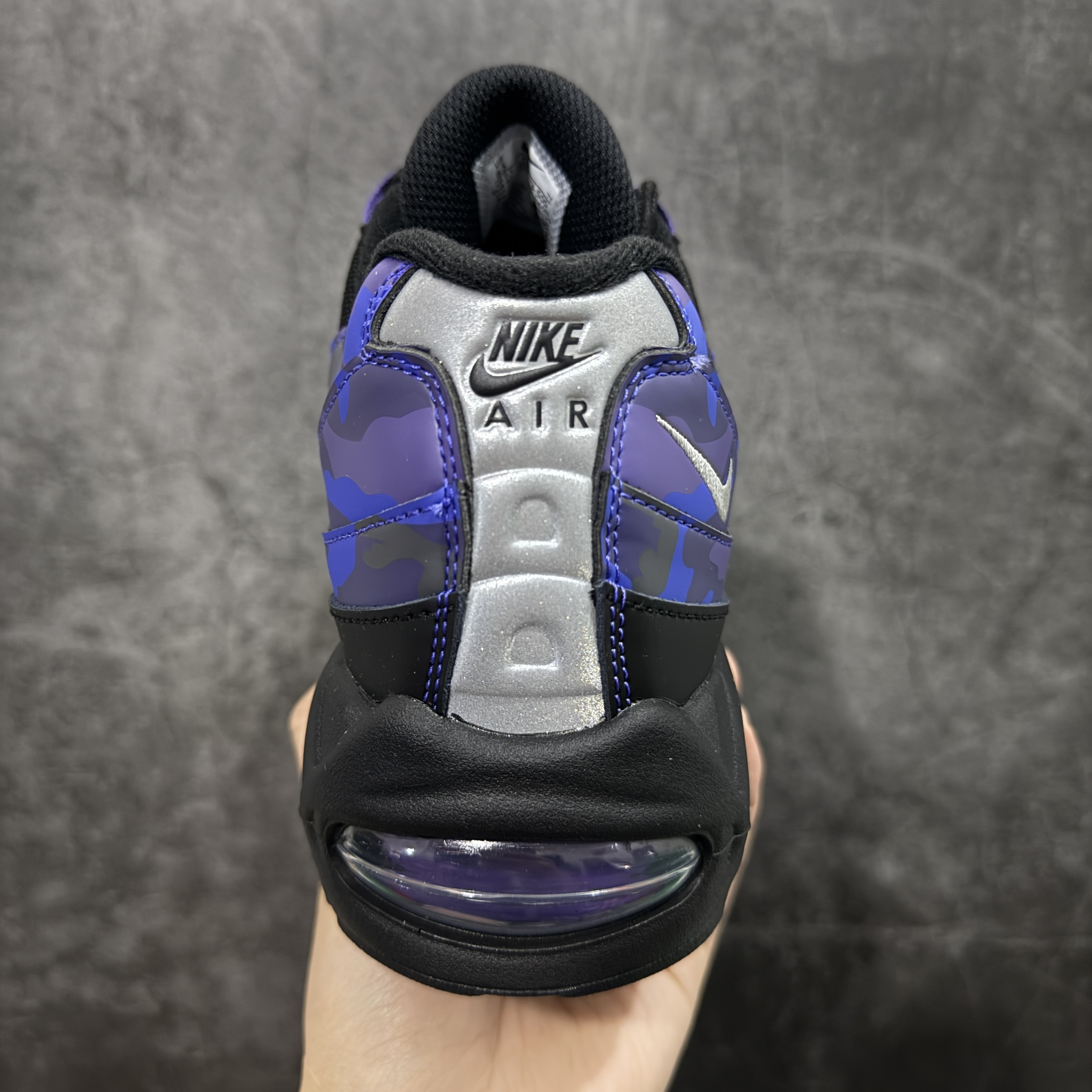 升级最终版UNDEFEATED Nike Air Max 95 低筒 网布防滑 运动鞋 休闲鞋 球鞋 男鞋 波鞋 迷彩黑紫  HQ1973-500