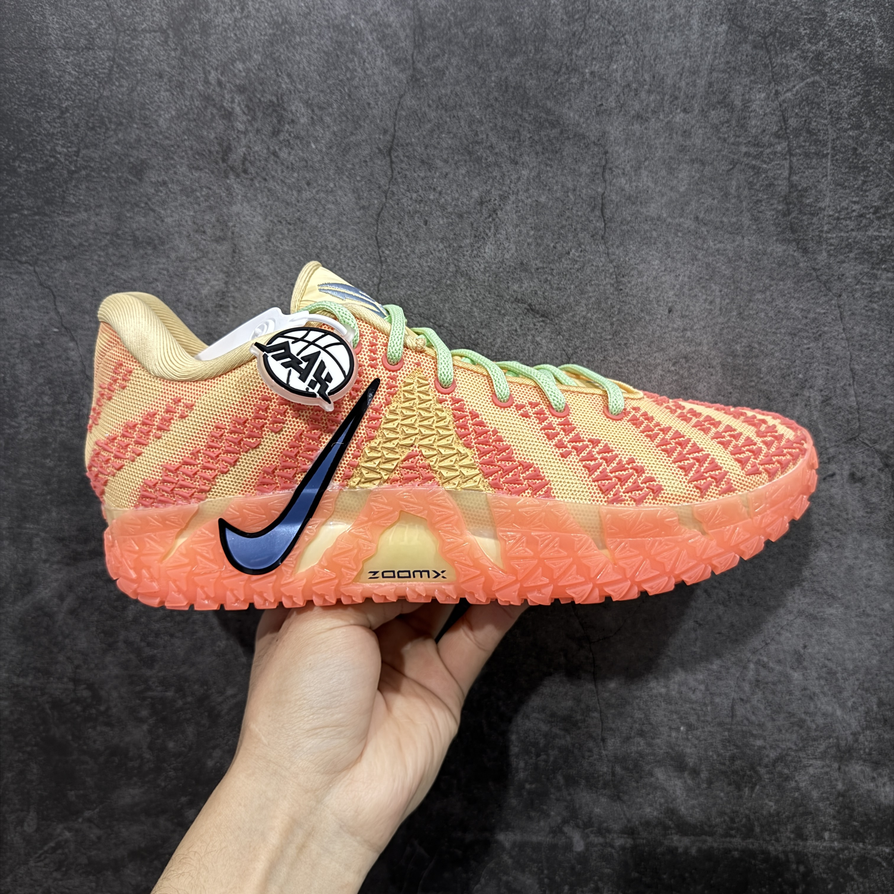 灭世 MAX Nike Zoom JA3 三代 低筒 前後氣墊 耐磨透氣 實戰籃球鞋 波鞋 球鞋 男鞋 波鞋  橙色 HF2794-201