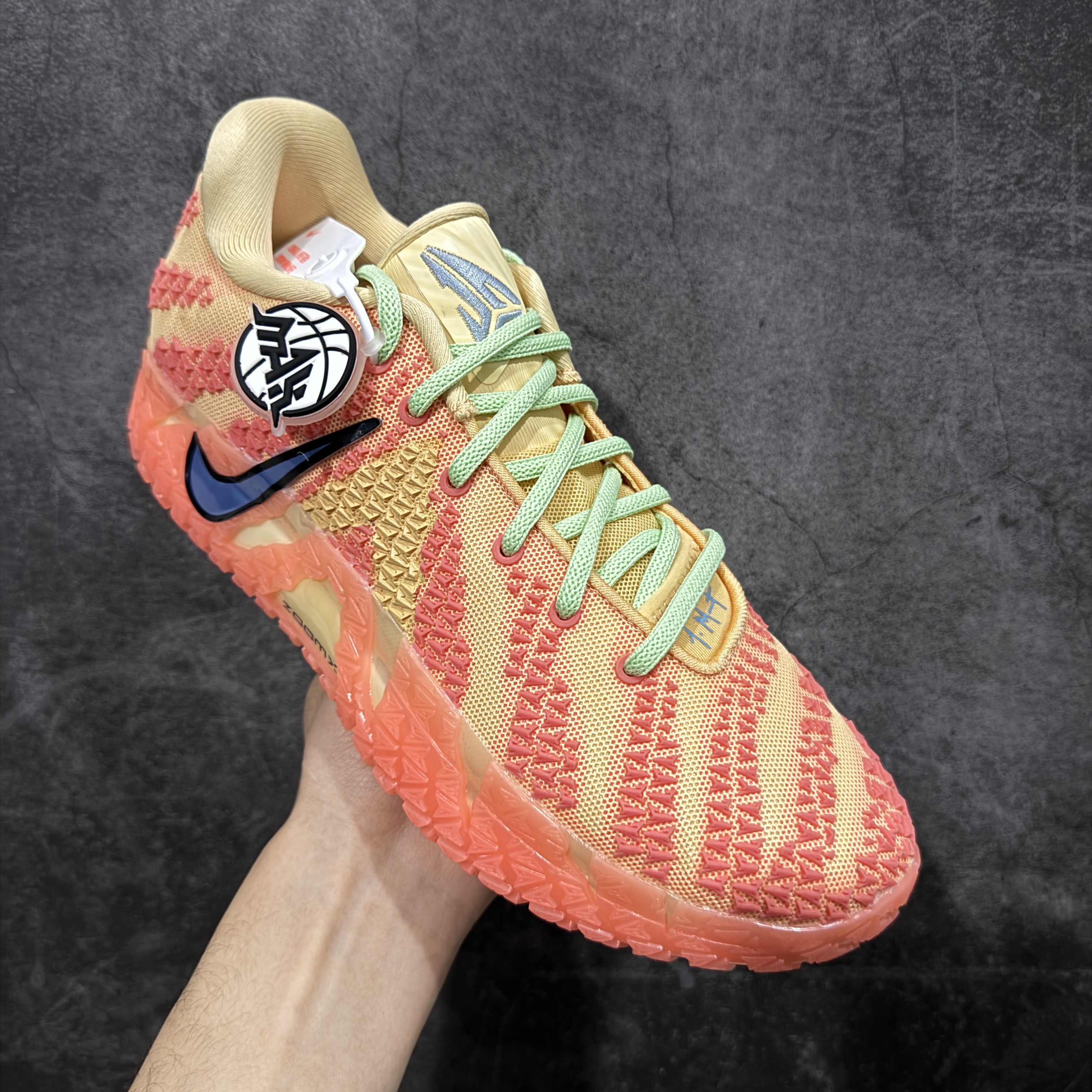 灭世 MAX Nike Zoom JA3 三代 低筒 前後氣墊 耐磨透氣 實戰籃球鞋 波鞋 球鞋 男鞋 波鞋  橙色 HF2794-201