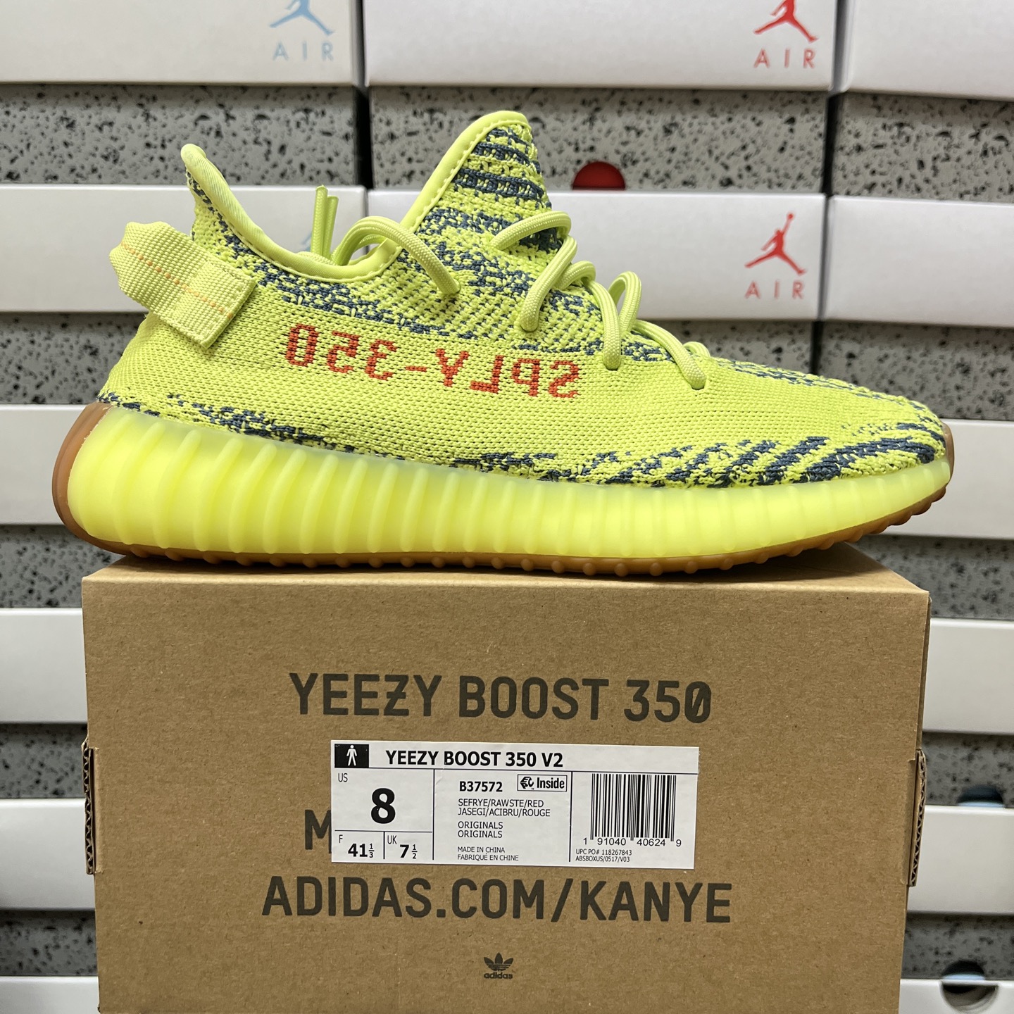 adidas originals Yeezy Boost 350 V2 低筒 休闲鞋 运动鞋 男鞋 女鞋 黄斑马 B37572