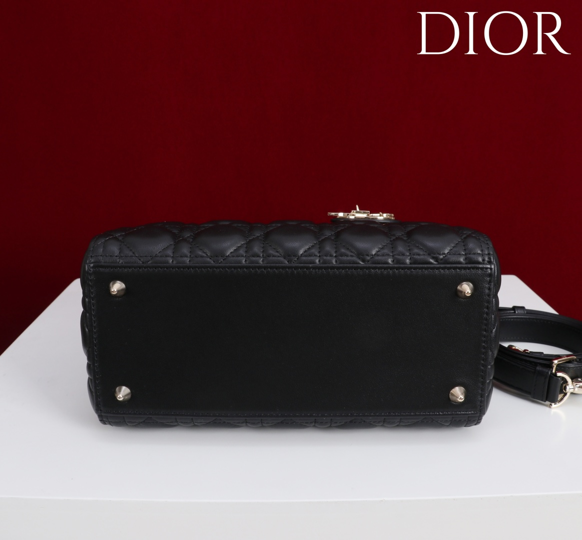 DIOR 迪奥 Lady可调节可拆卸肩带 刺绣拼牛皮革 托特包Tote包购物袋单肩斜挎手提包 小号 女款 蓝色 蓝色 M1325CZBB-M928