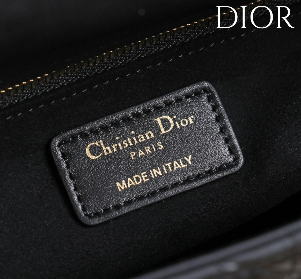 DIOR 迪奥 Lady可调节可拆卸肩带 刺绣拼牛皮革 托特包Tote包购物袋单肩斜挎手提包 小号 女款 蓝色 蓝色 M1325CZBB-M928