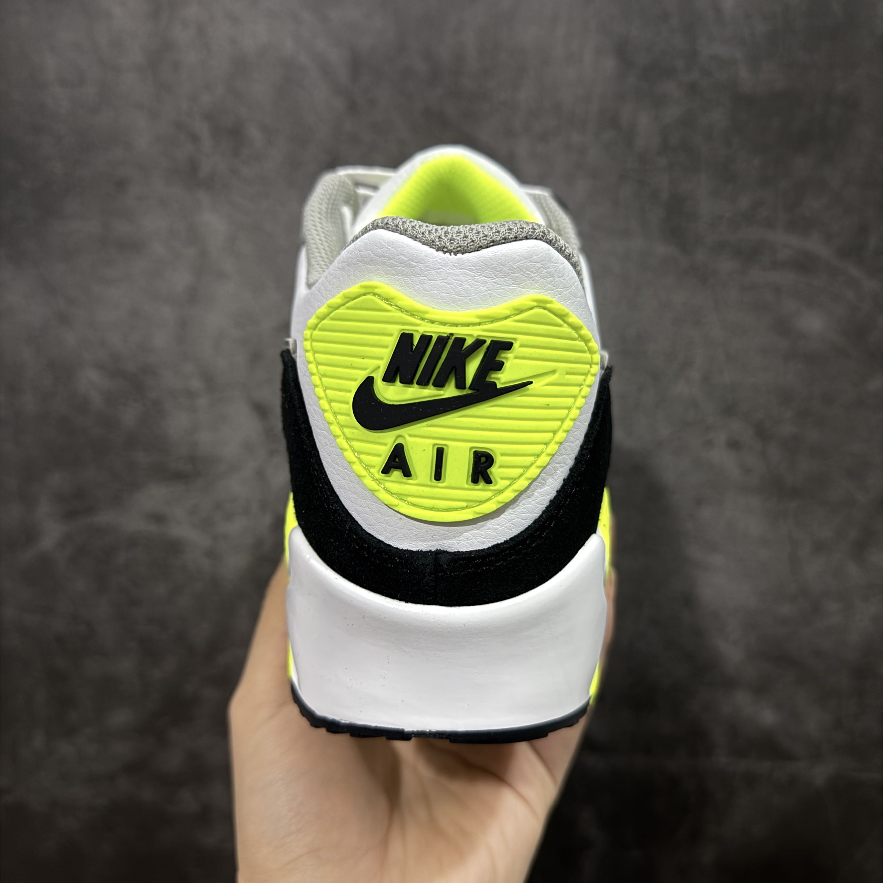 Nike Air Max 90 低筒 复古 网布防滑 运动鞋 休闲鞋 球鞋 男鞋 波鞋 白黄 CD0881-103