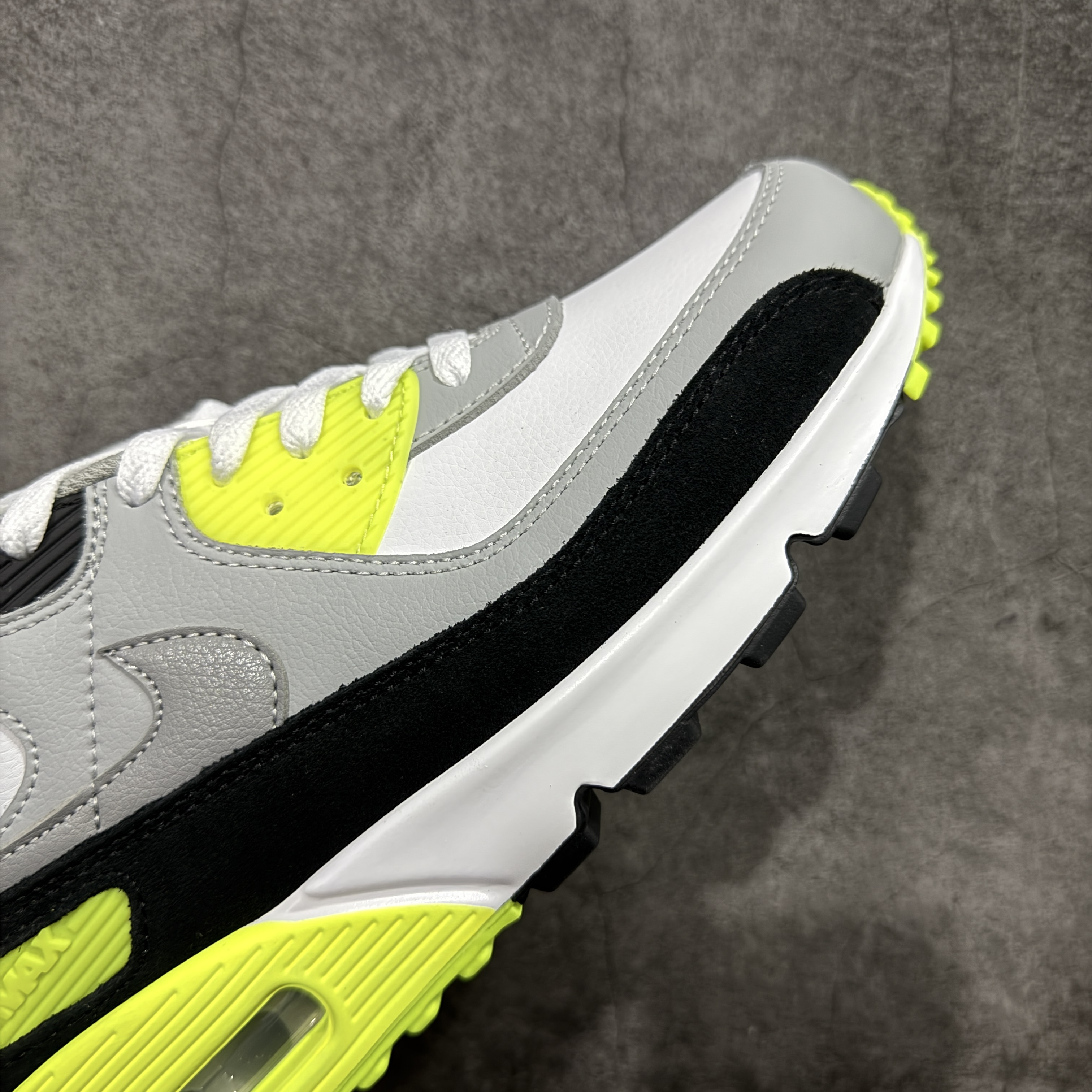 Nike Air Max 90 低筒 复古 网布防滑 运动鞋 休闲鞋 球鞋 男鞋 波鞋 白黄 CD0881-103