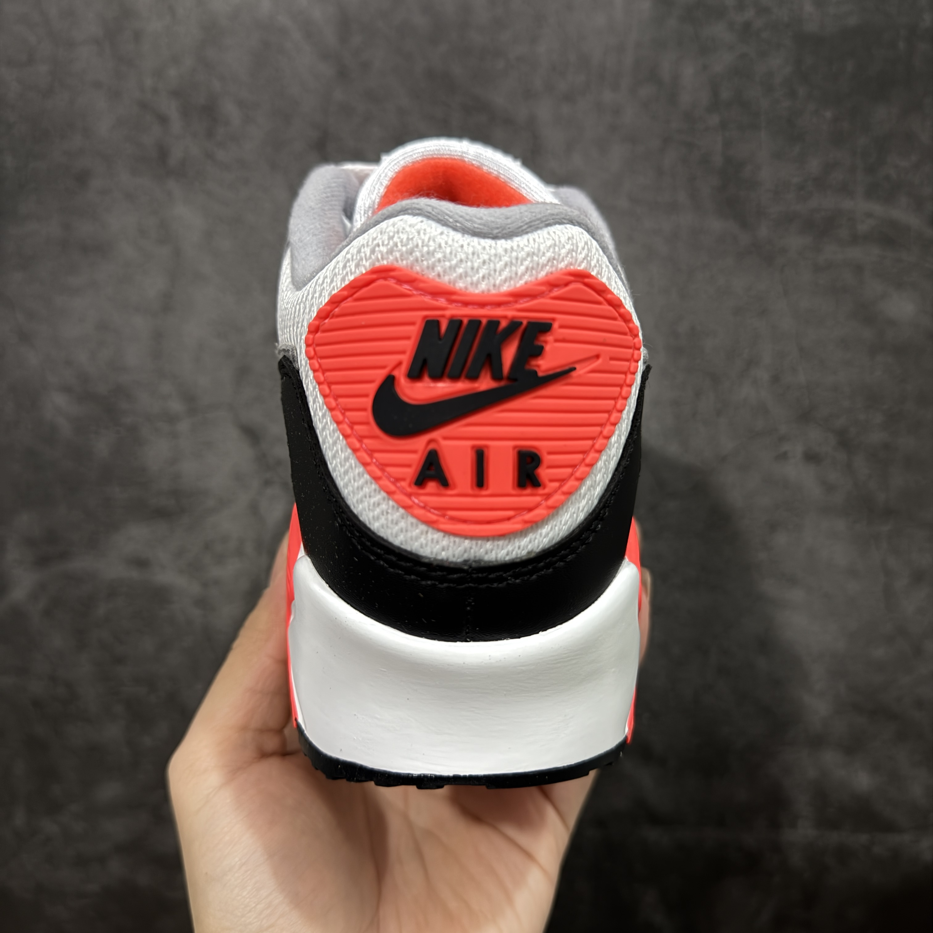 Nike Air Max 90 低筒 复古 网布防滑 运动鞋 休闲鞋 球鞋 男鞋 波鞋 红灰色A5 724882-100