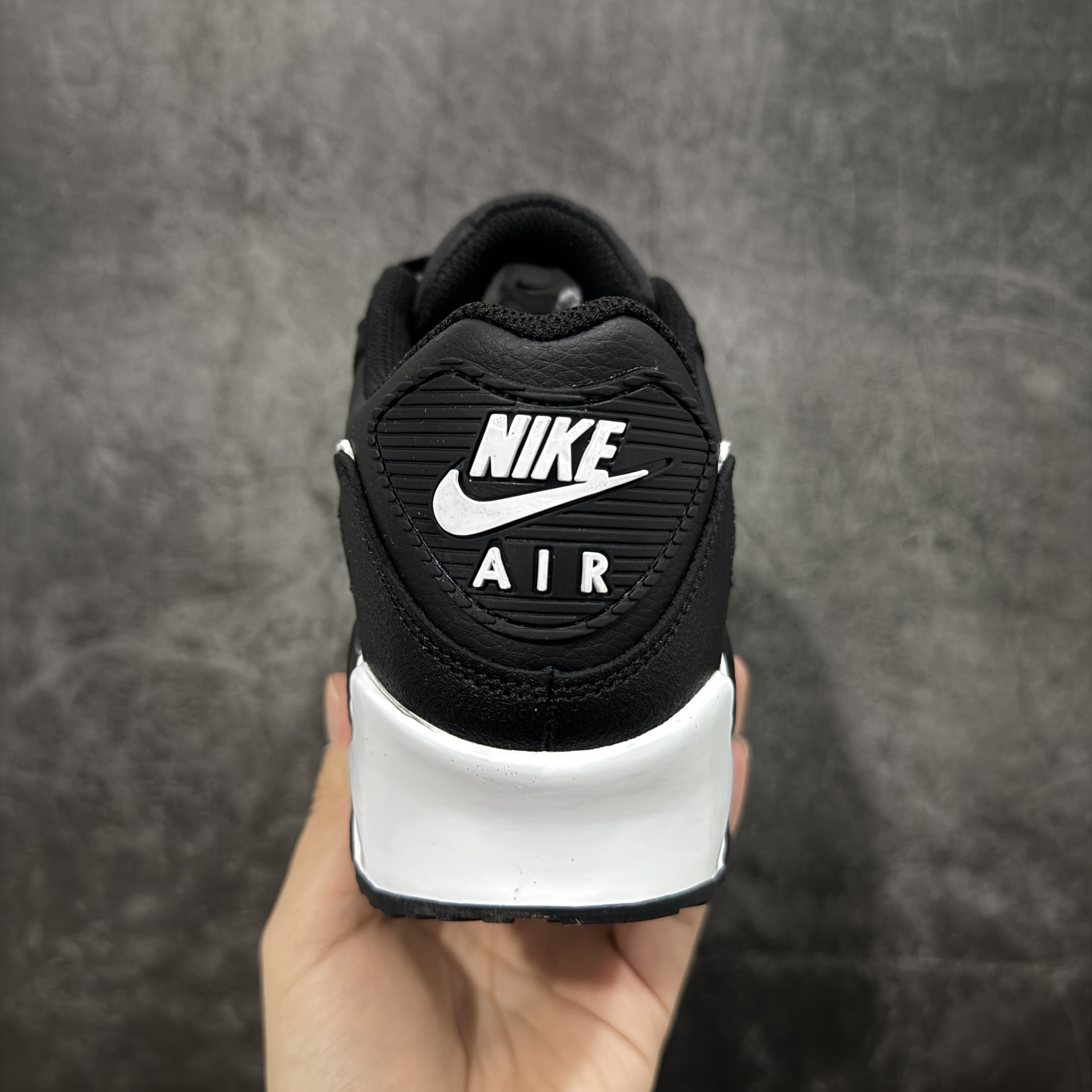 Nike Air Max 90 LTR 低筒 复古 网布防滑 运动鞋 休闲鞋 球鞋 男鞋 波鞋 黑白全皮A5 CD6864-010